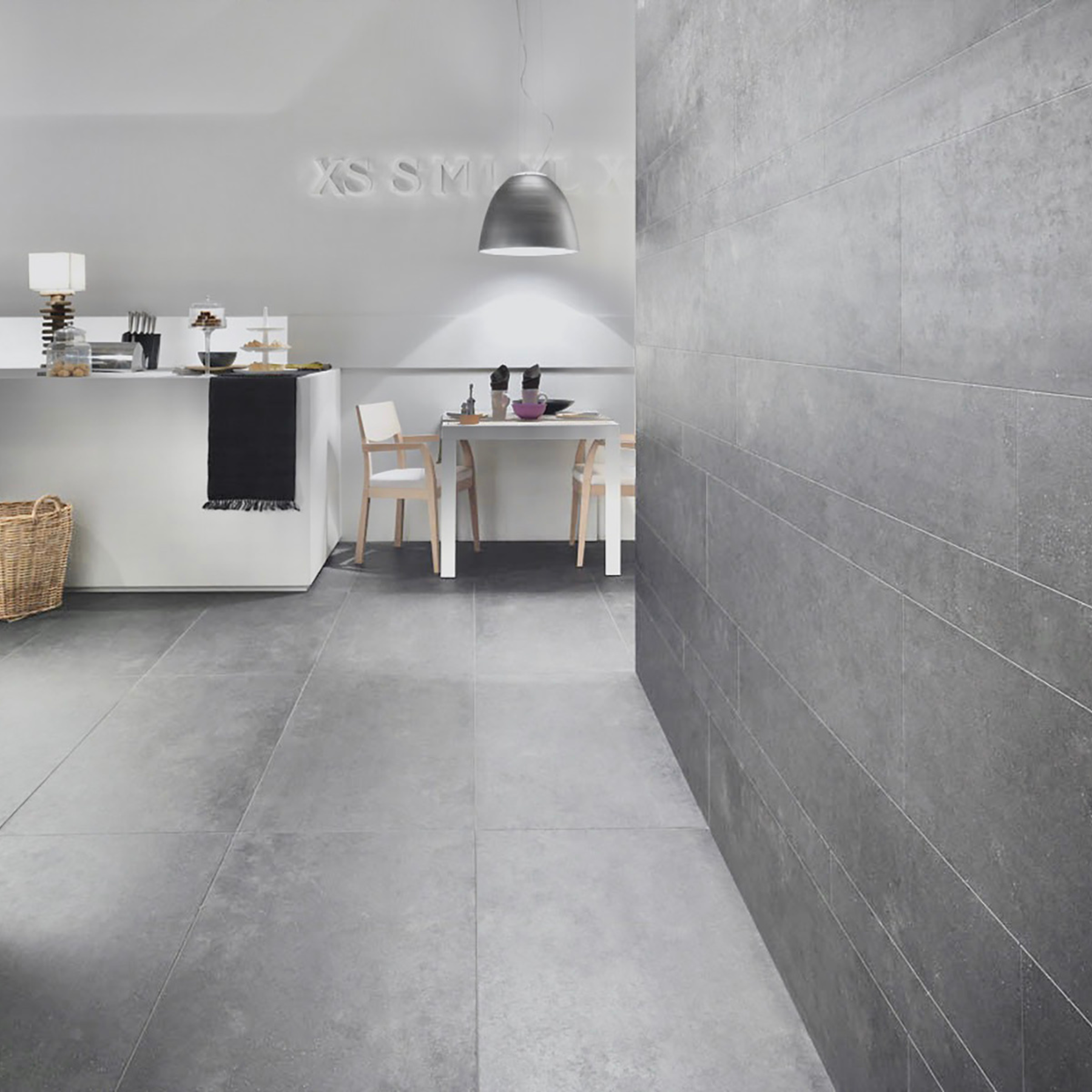 Madison Silver Stone Effect Rectified Porcelain Tile 60x60cm