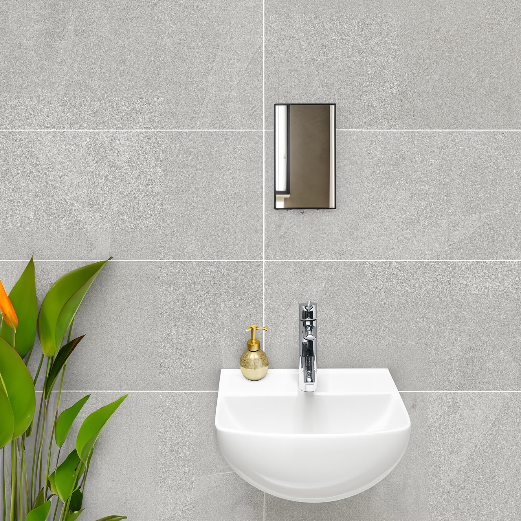 Manciano Grey Stone Effect Porcelain Matt Tile 29.9x60cm