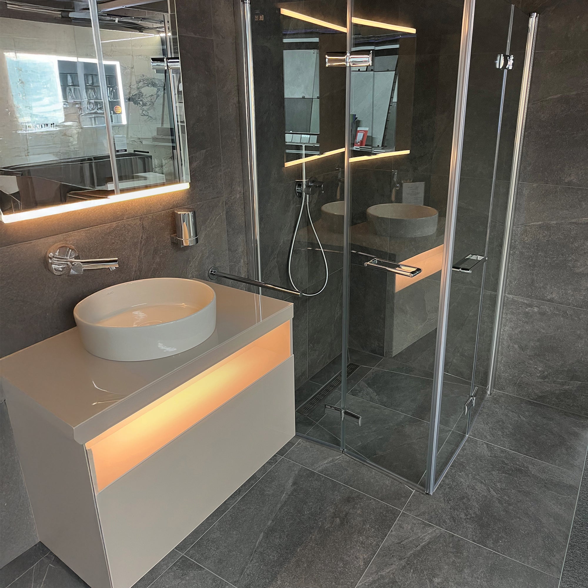 Manciano Black Stone Effect Porcelain Matt Tile 29.9x60cm