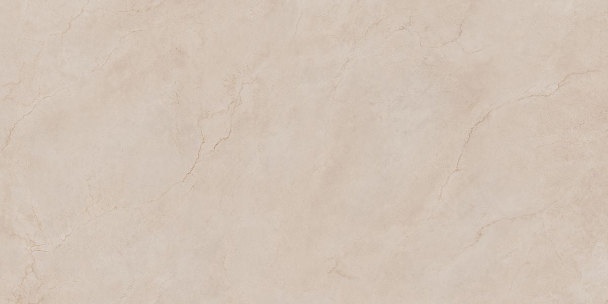 Ottawa Ivory Polished Stone Effect Porcelain Tile 60x120cm