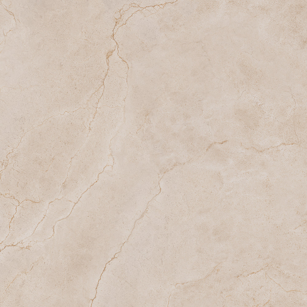 Ottawa Ivory Polished Stone Effect Porcelain Tile 60x60cm