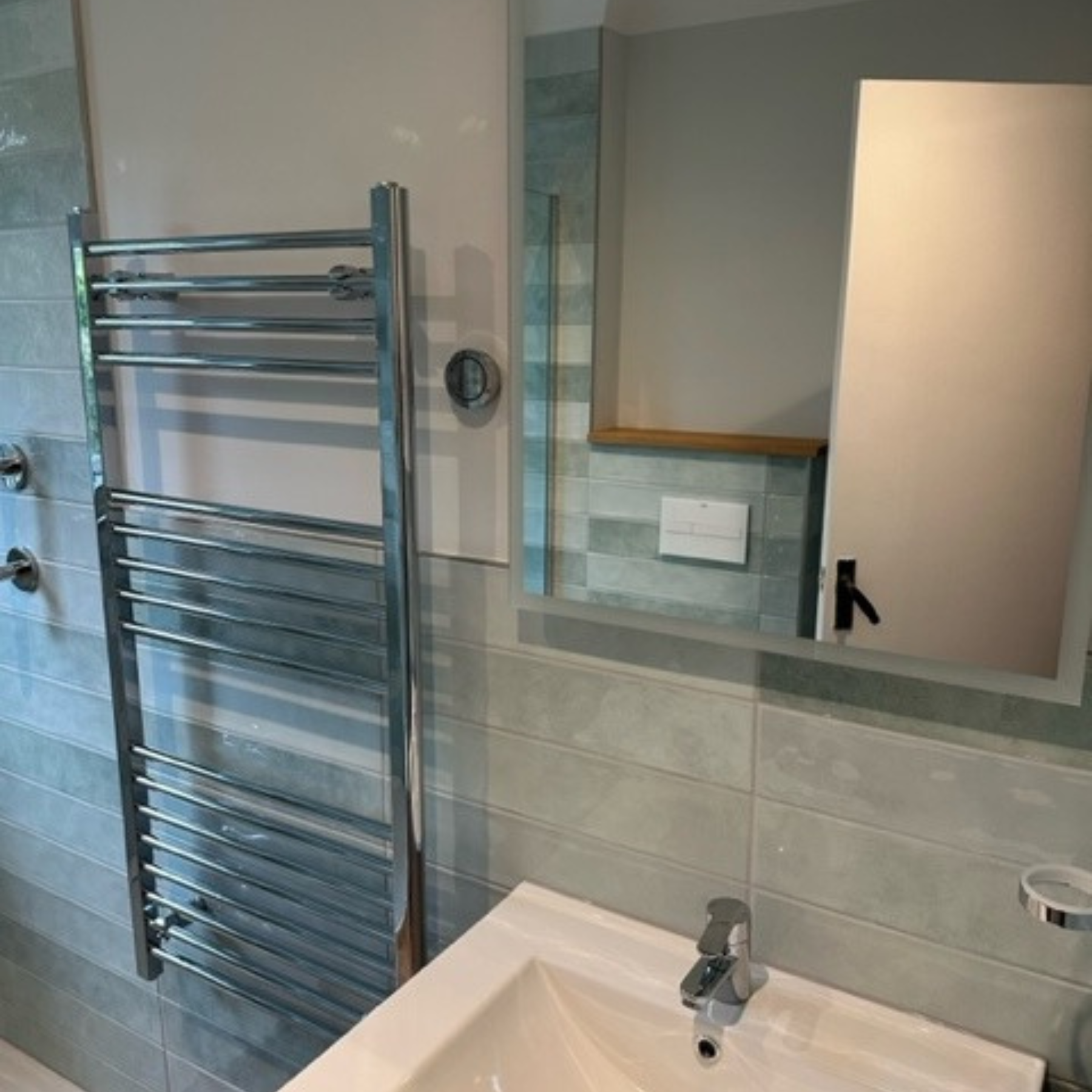 Orbetello Aqua Blue Ceramic Gloss Wall Tile 10.7x53cm