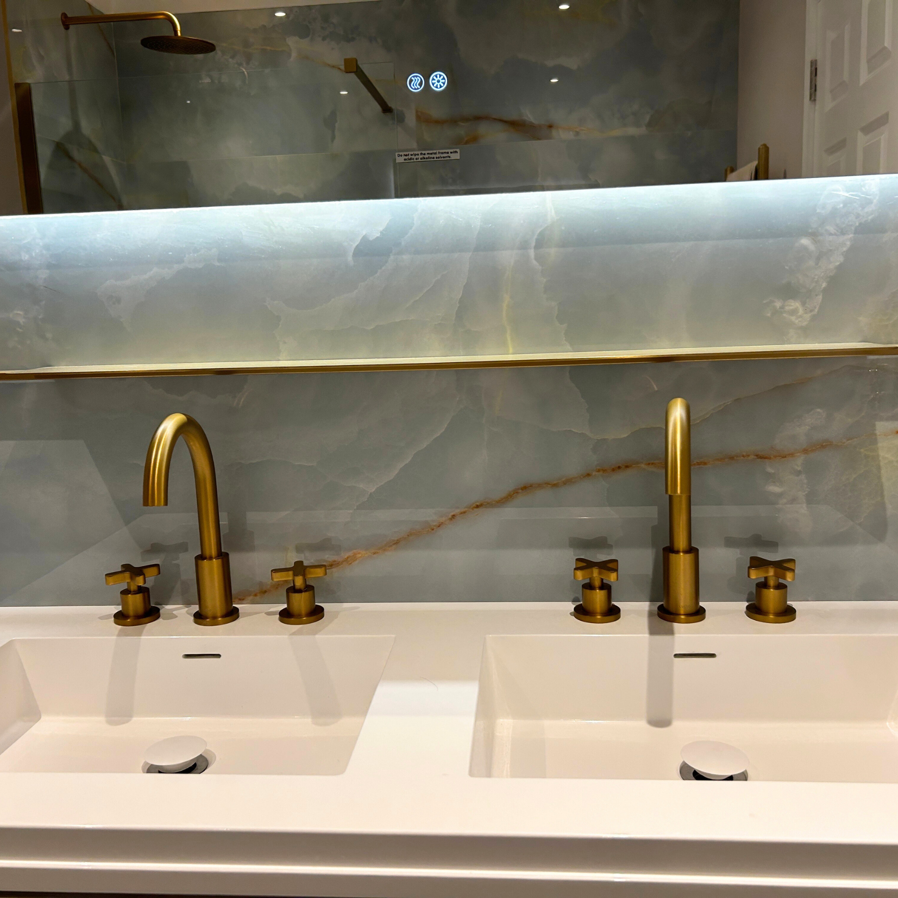 Ocean Drift Sky Blue Polished Porcelain Tile 60x120cm