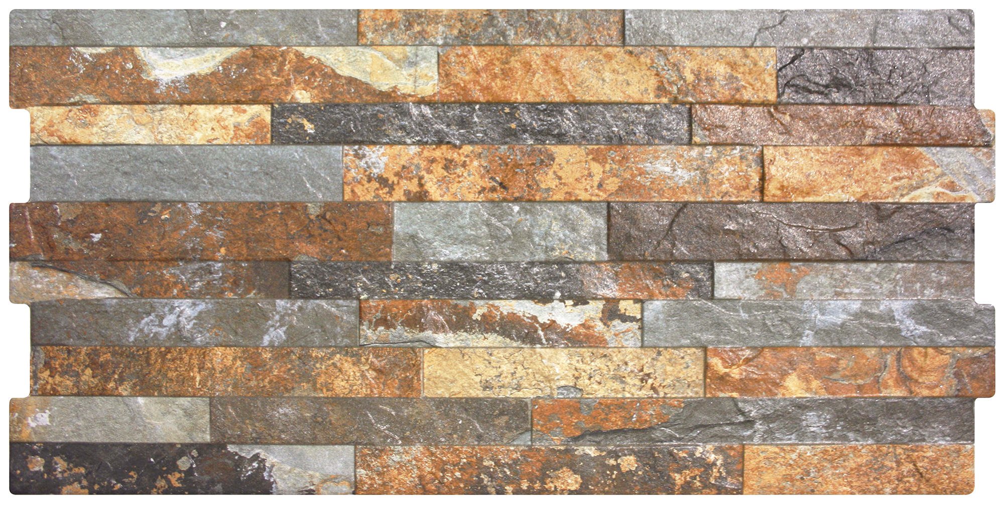 Split-Face Oxido Rust Porcelain Textured Wall Tile 30x60cm