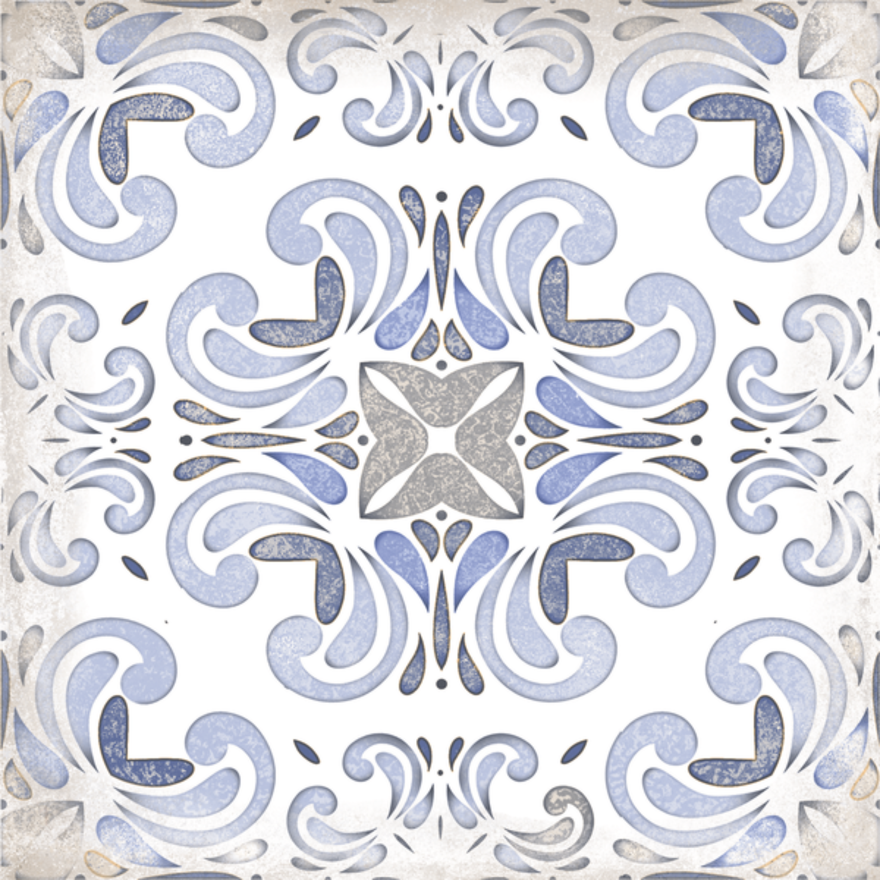 Paris Blue Ceramic Gloss 15x15cm