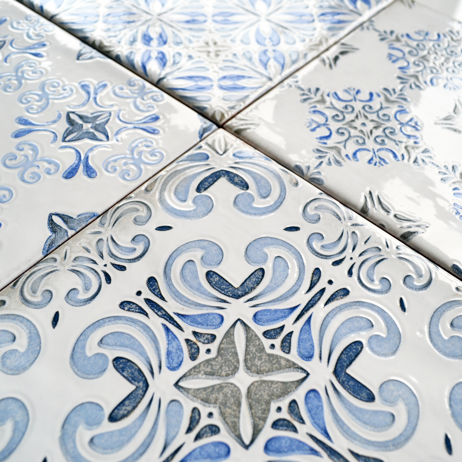 Paris Blue Ceramic Gloss 15x15cm