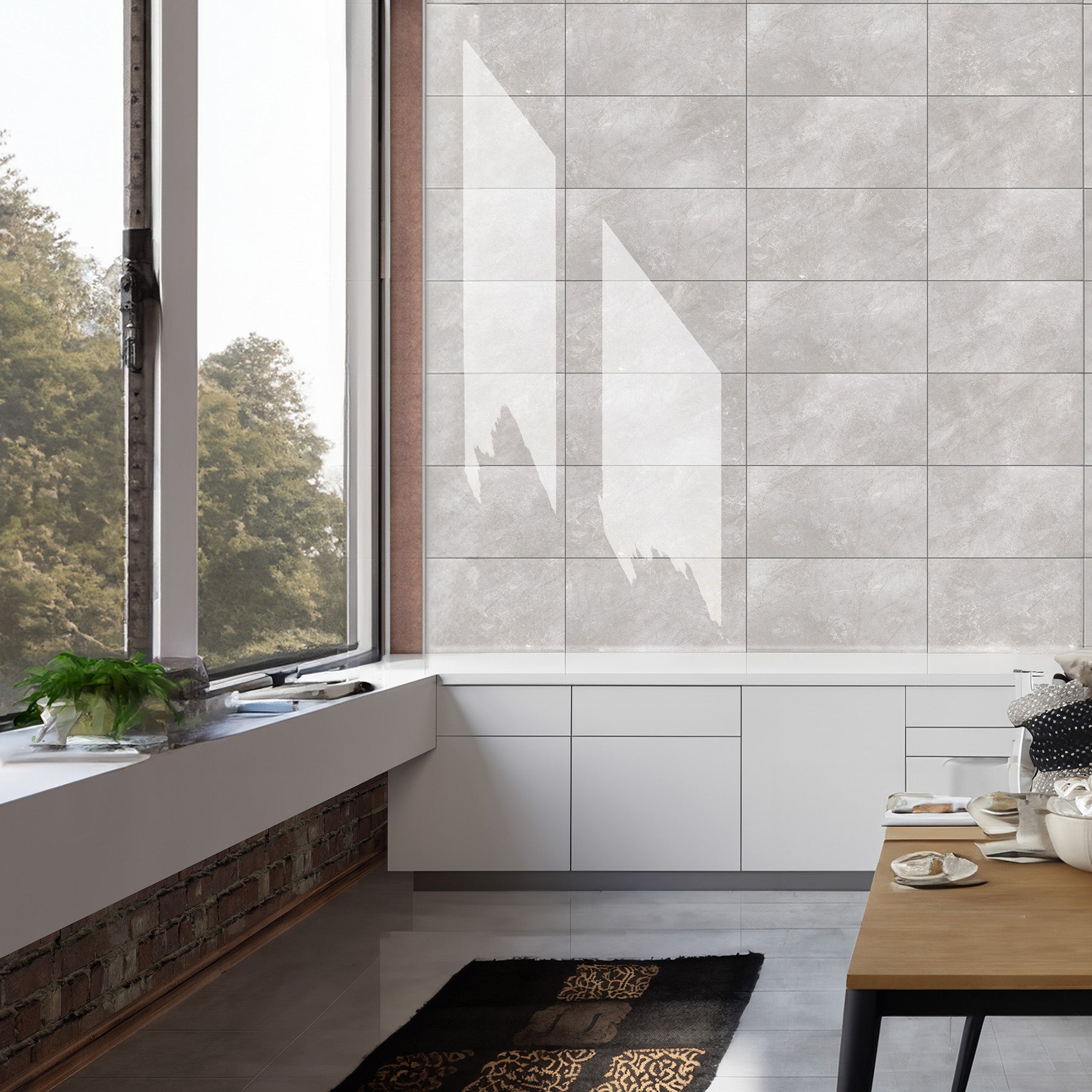 Palis Grey Rectified Ceramic Gloss Wall Tile 30x60cm