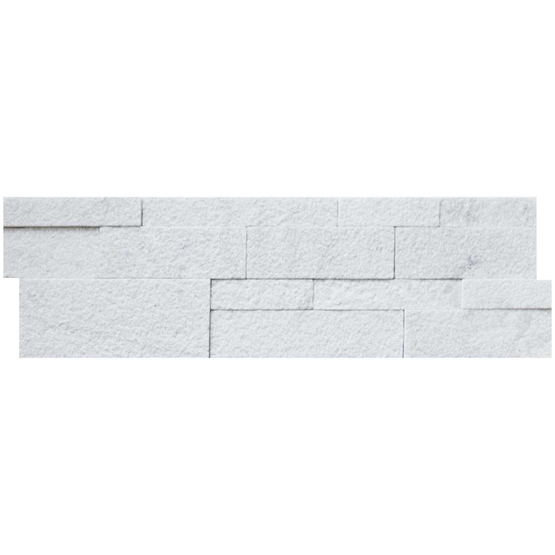 Scapestone Platinum White Split Face Wall Cladding 15x60cm
