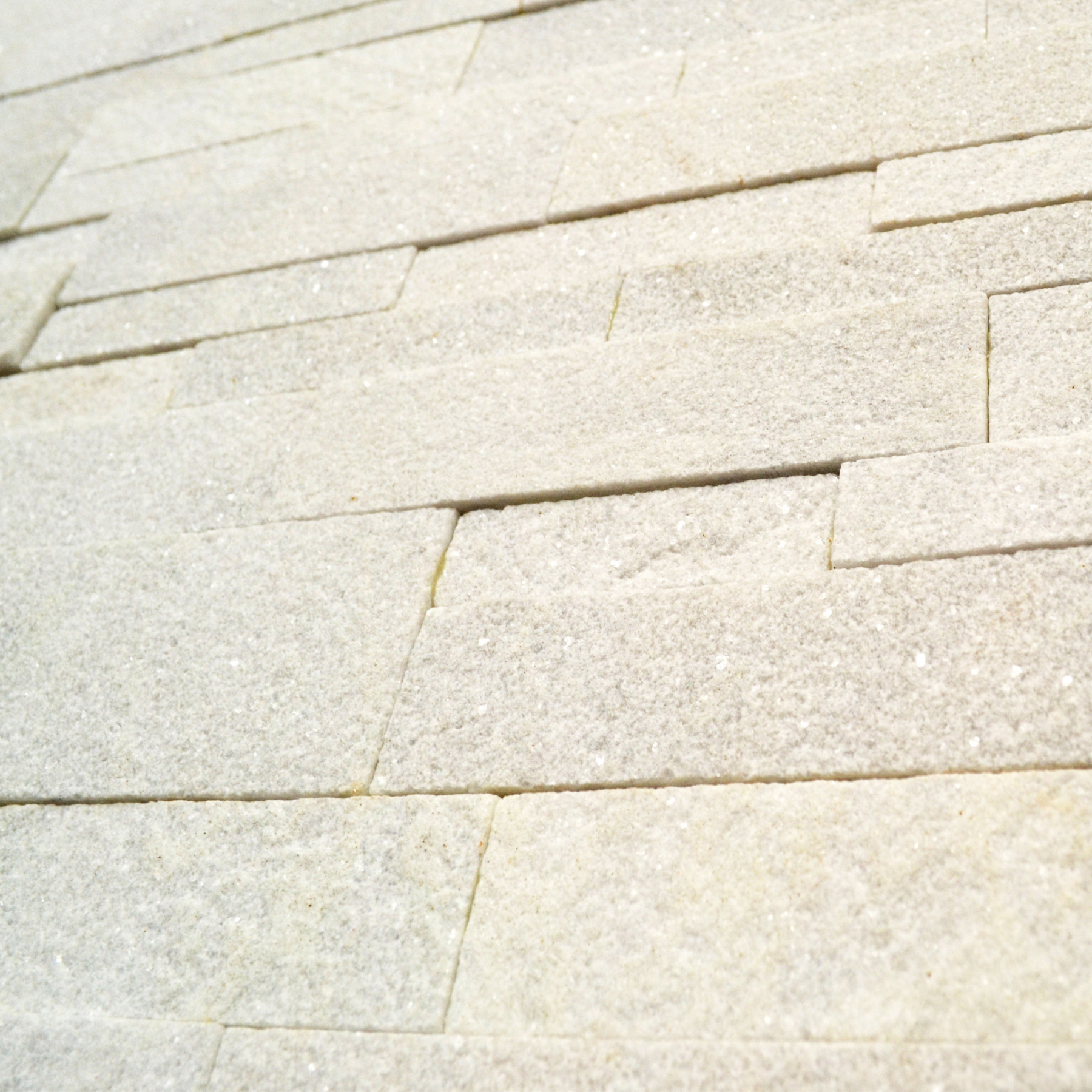 Scapestone Platinum White Split Face Wall Cladding 15x60cm