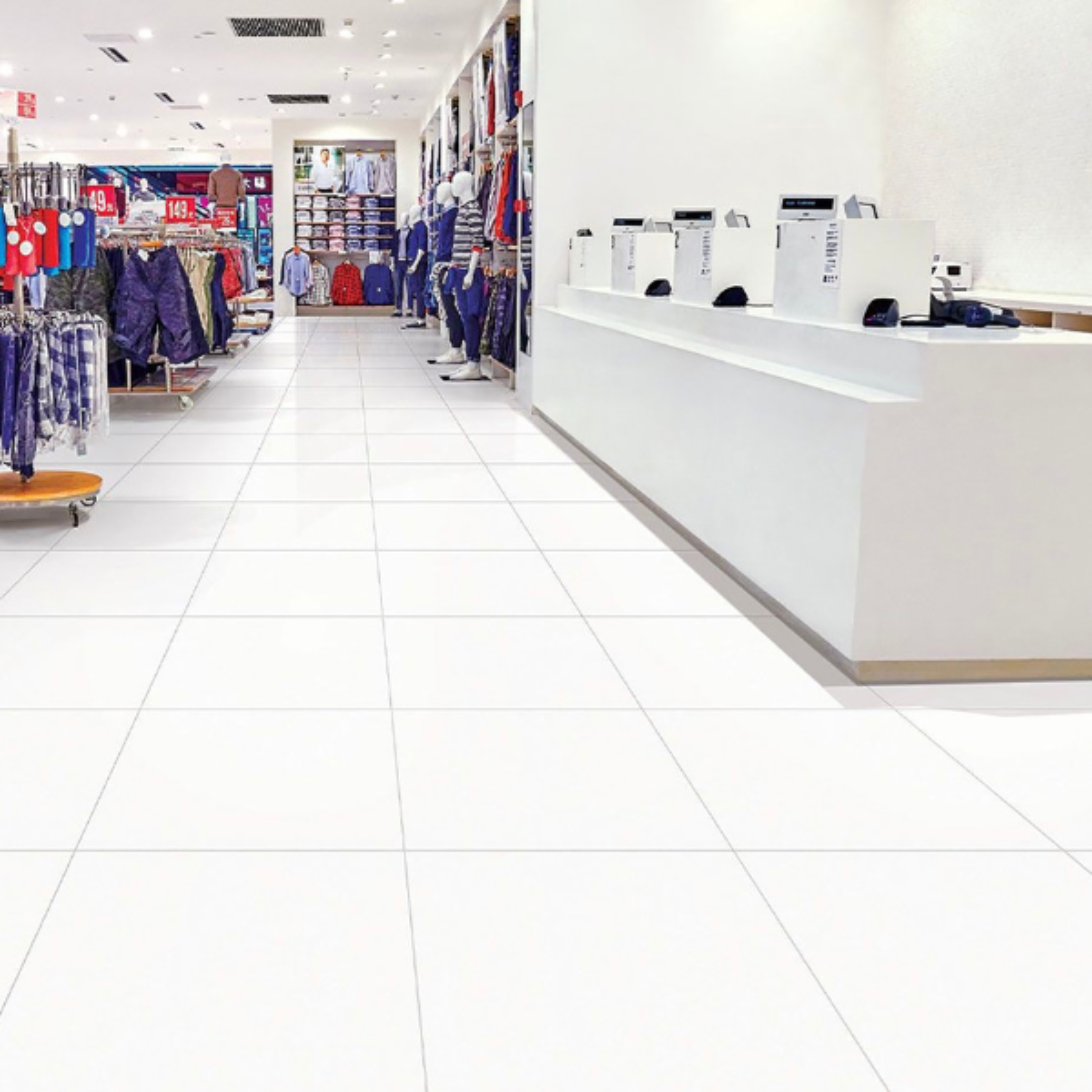 Polar White Porcelain Matt 80x80cm