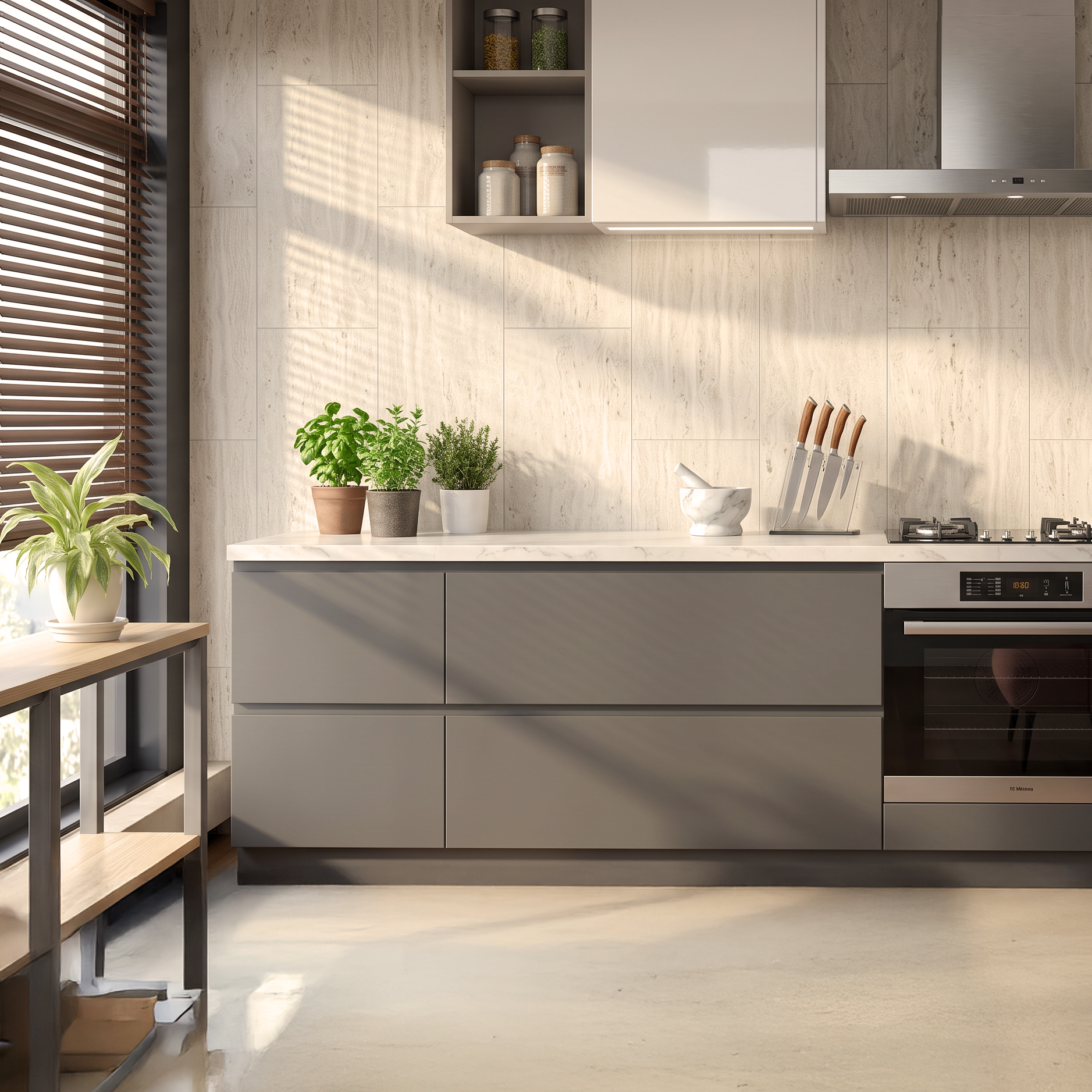 Palermo Beige Travertine Effect Ceramic Wall Tile 30x60cm