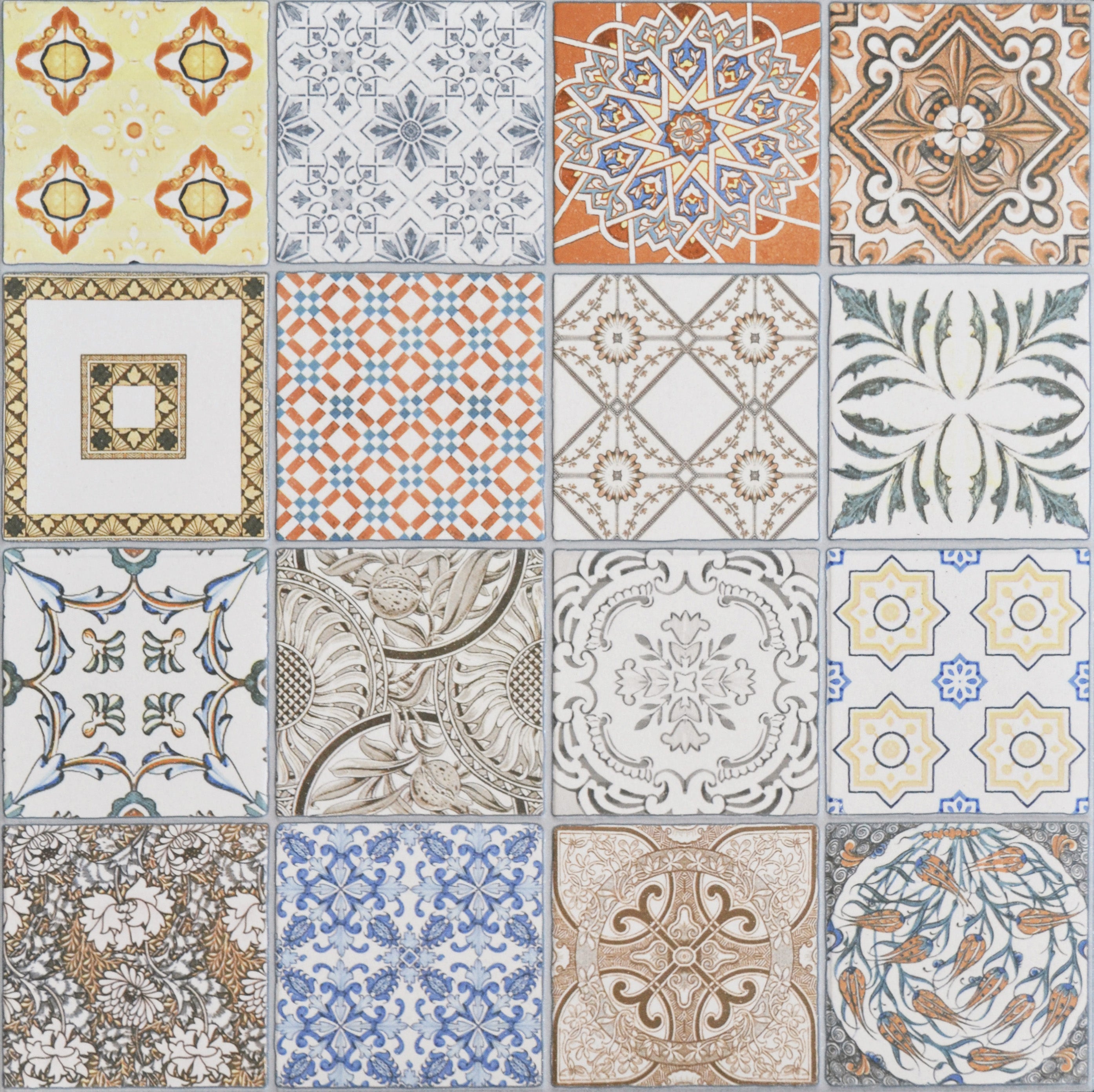 Ropenza Moroccan Pattern Décor Porcelain Tile 44.2x44.2cm