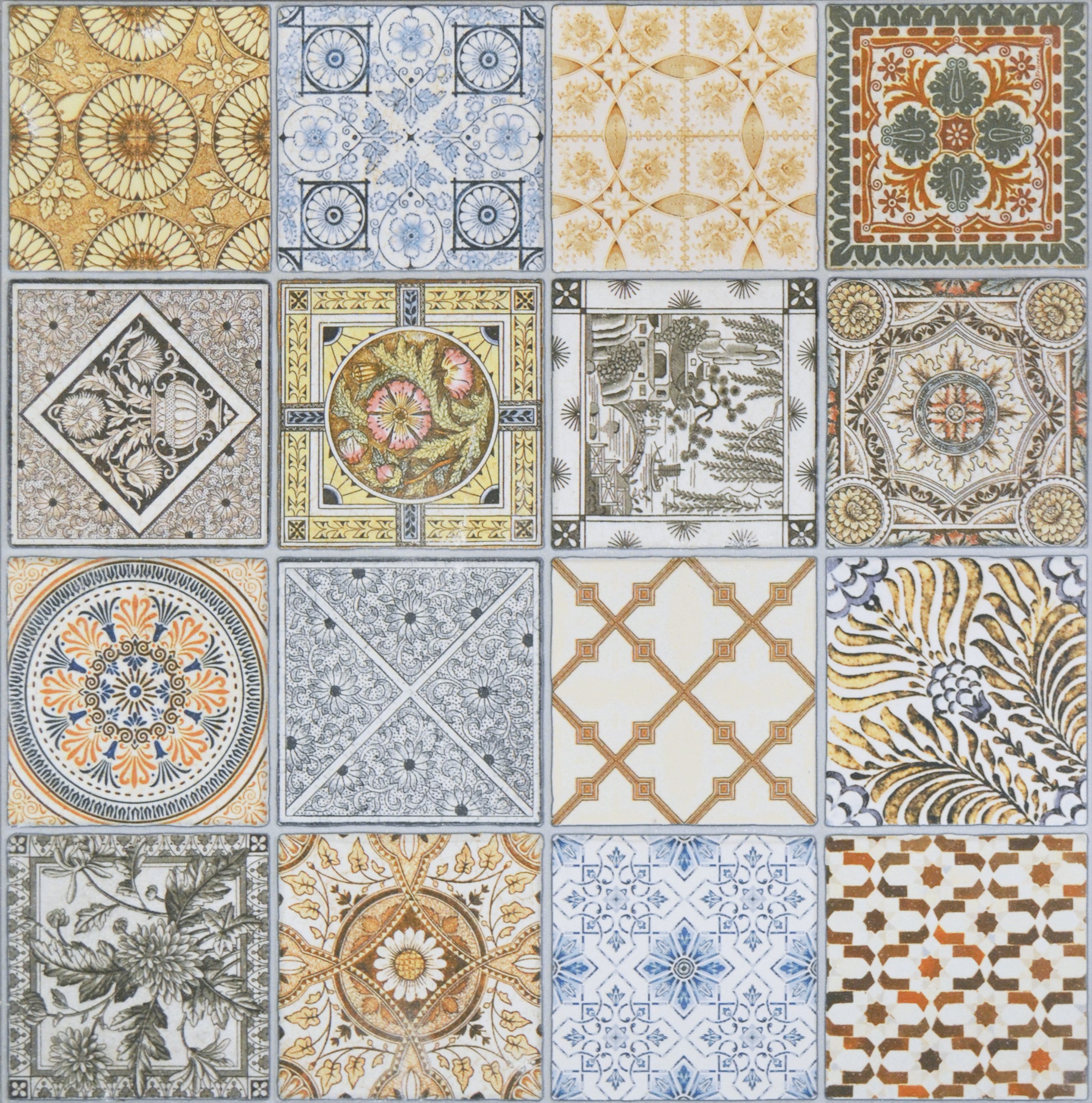 Ropenza Moroccan Pattern Décor Porcelain Tile 44.2x44.2cm