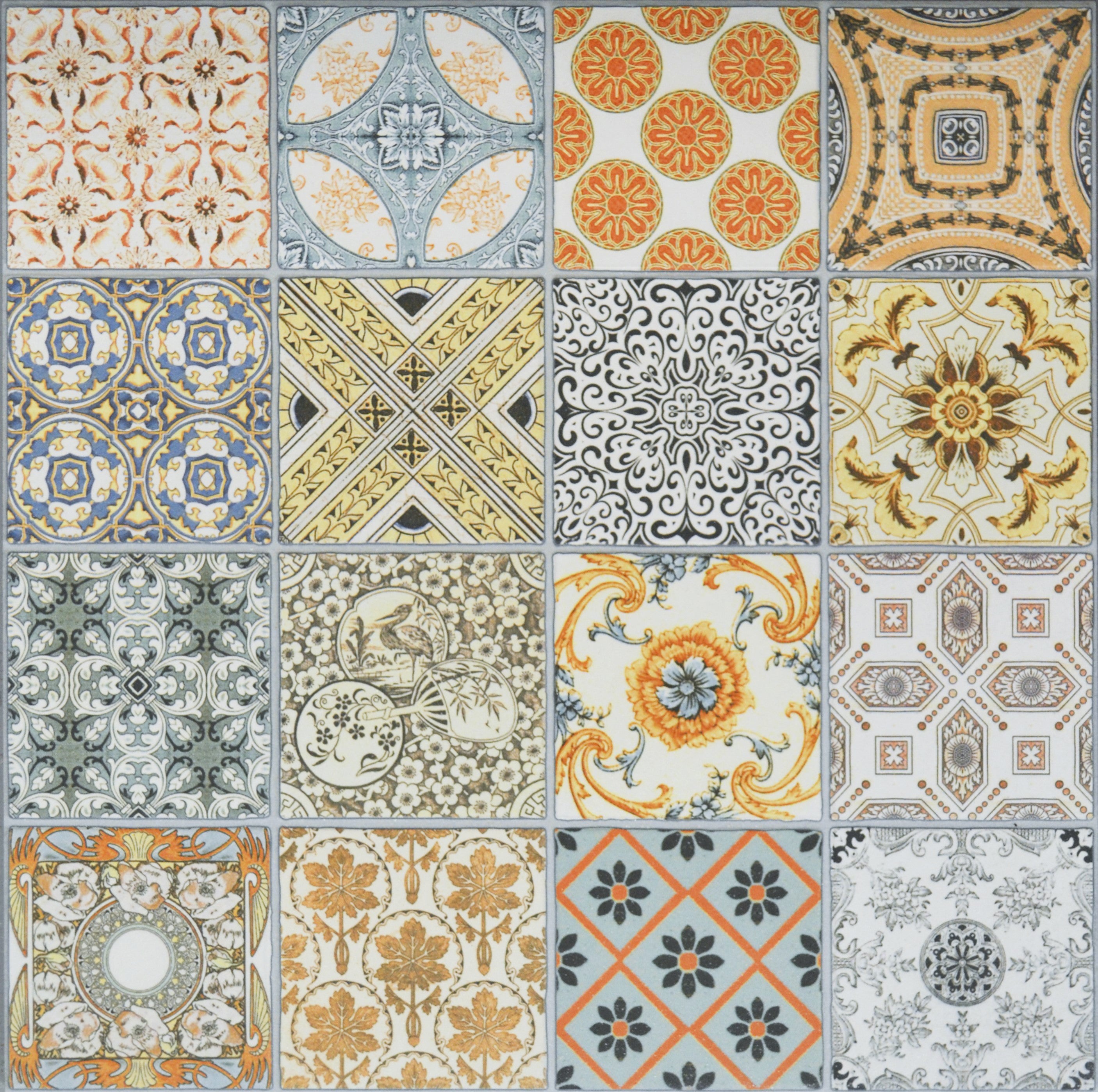 Ropenza Moroccan Pattern Décor Porcelain Tile 44.2x44.2cm
