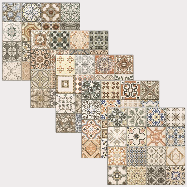Ropenza Moroccan Pattern Décor Porcelain Tile 44.2x44.2cm