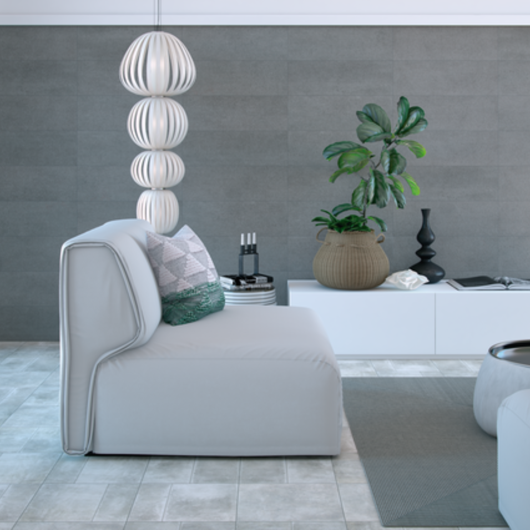 Que Gris Ceramic Matt 20x60cm