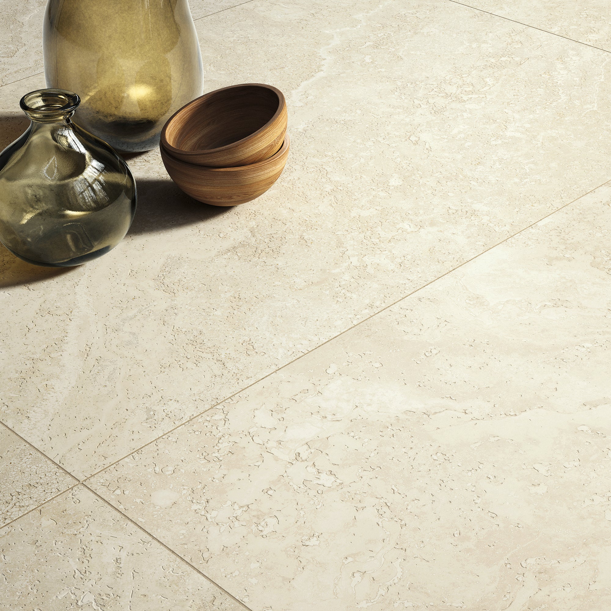 Ruva Avorio Large Format Matt Porcelain Tile 100x100cm