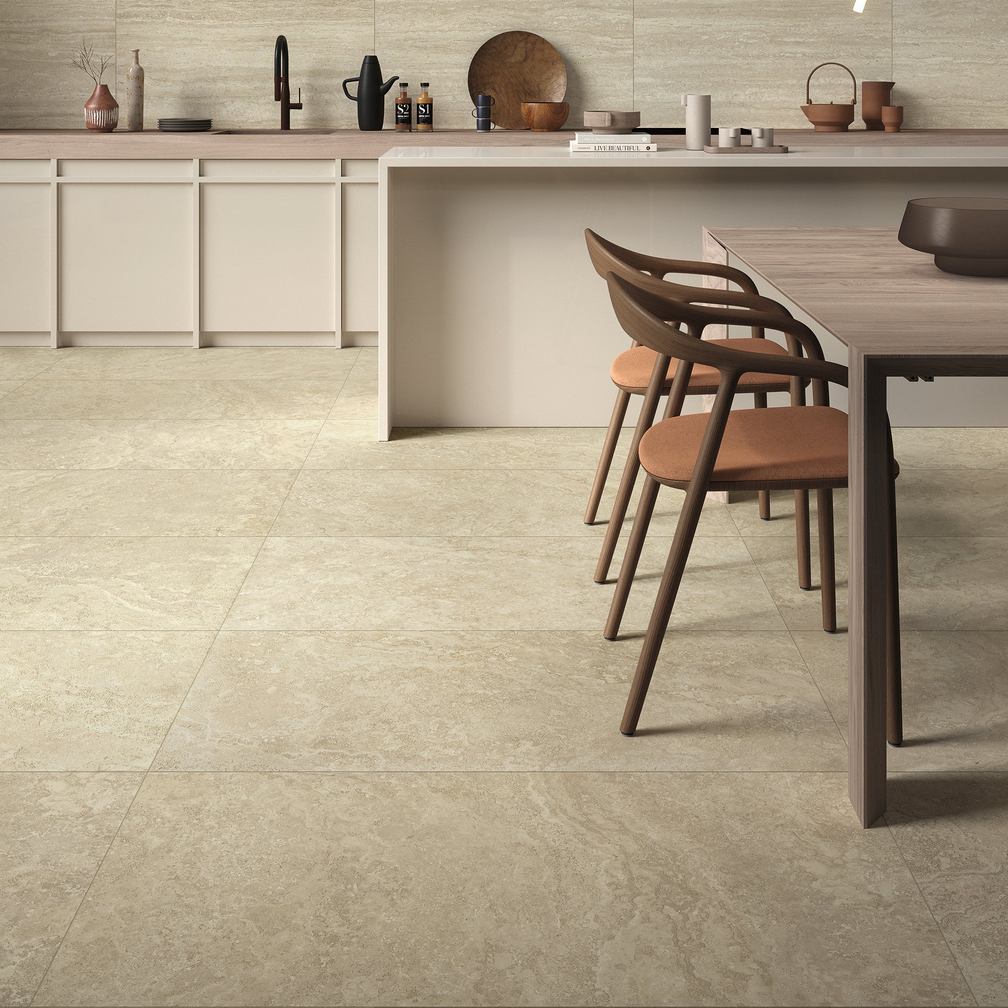 Ruva Beige Large Format Porcelain Tile 60x90cm