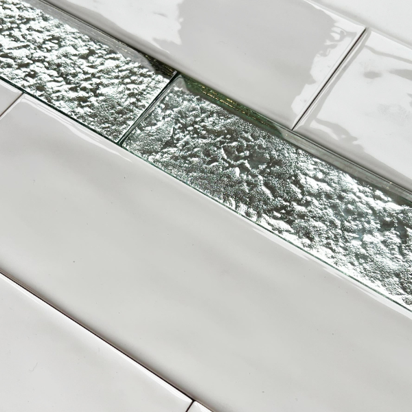 Reflect Silver Glass Gloss 4.8x25cm Border