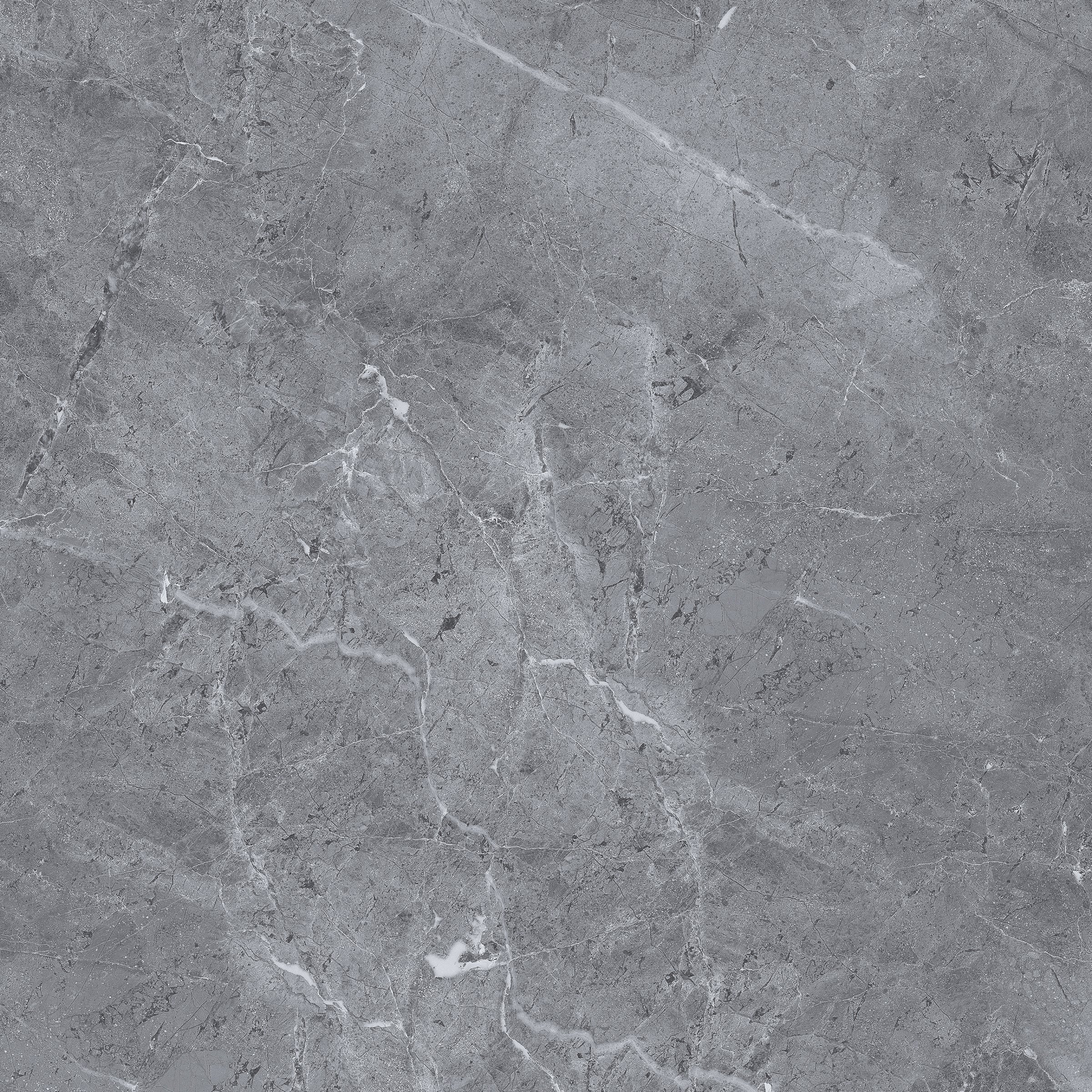 Prata Anthracite Grey Polished Large Porcelain Tile 80x80cm