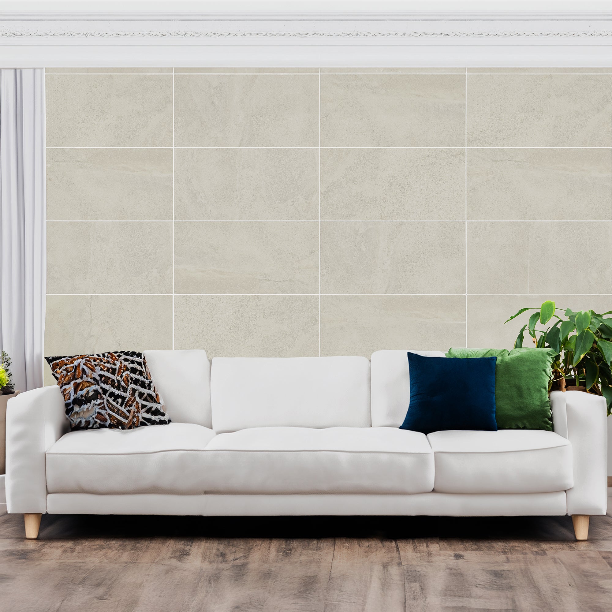 Rocklin Beige Rectified Matt Porcelain Tile 30x60cm