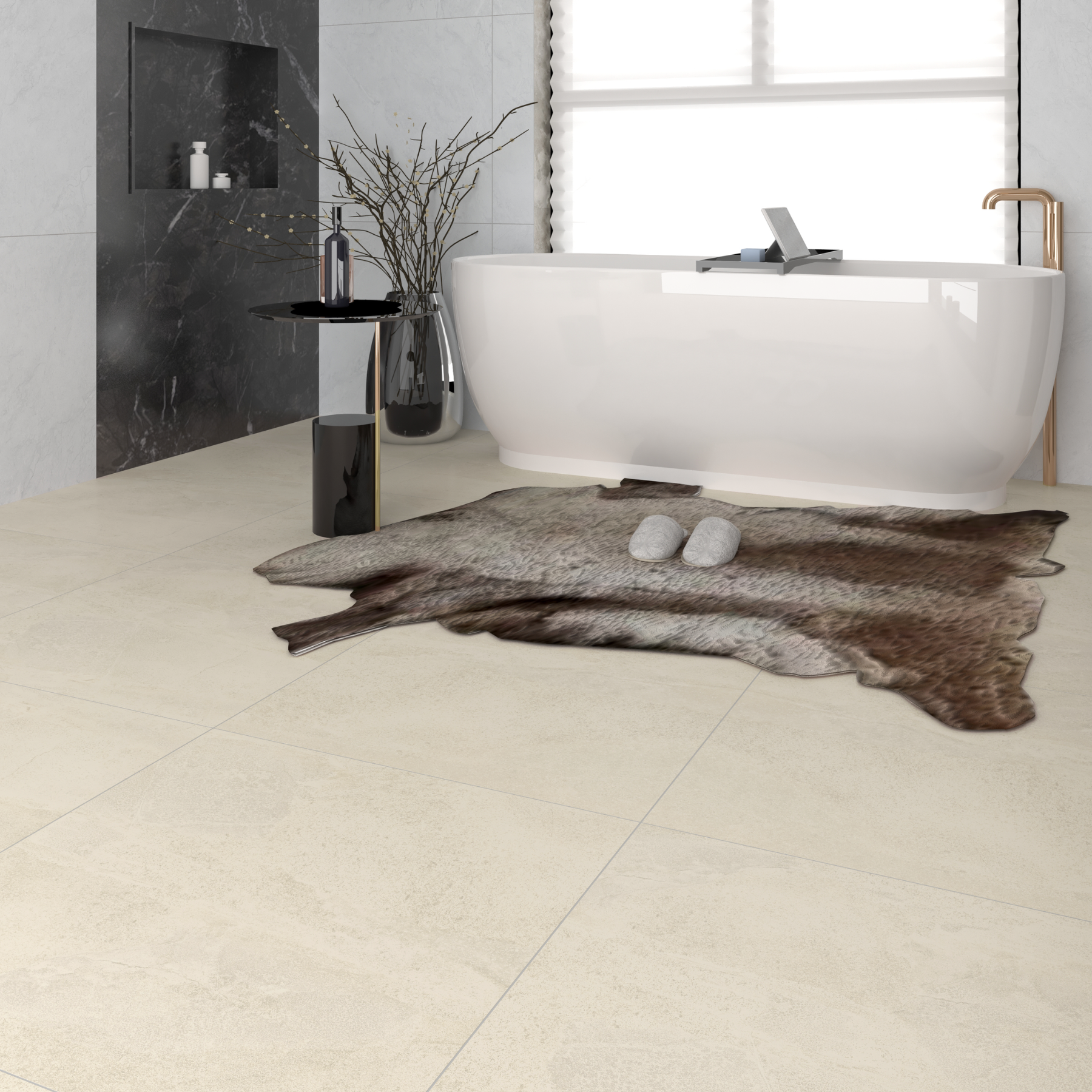 Rocklin Beige Porcelain Matt 60x60cm