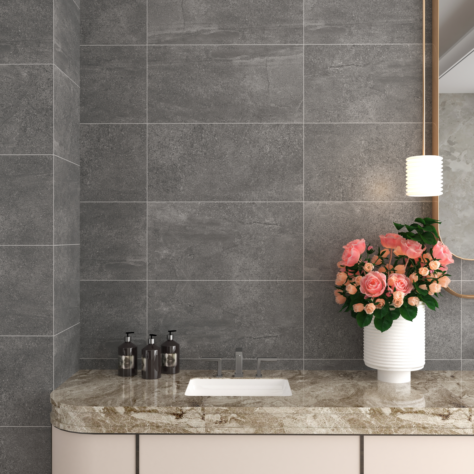 Rocklin Dark Grey Porcelain Matt 30x60cm