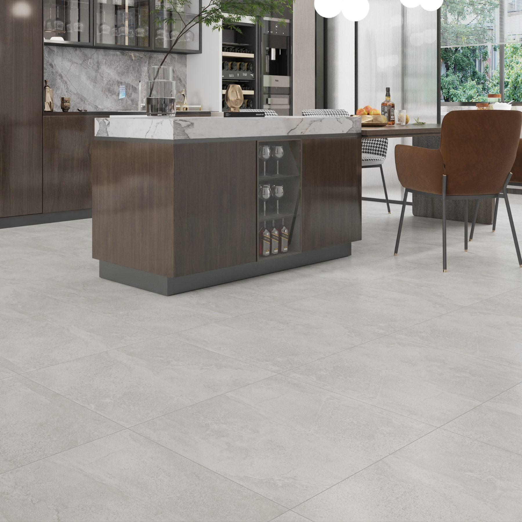 Rocklin Light Grey Porcelain Matt 60x60cm