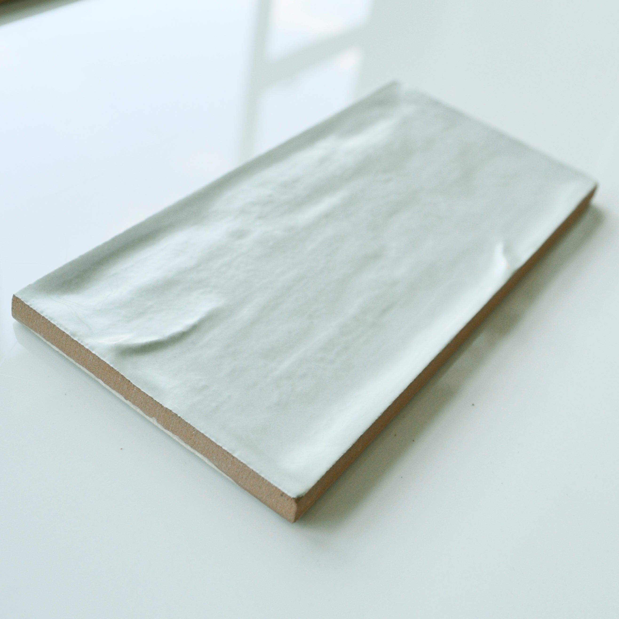 Rustico Whisper Sage Green Satin Ceramic Wal Tile 7.5x15cm