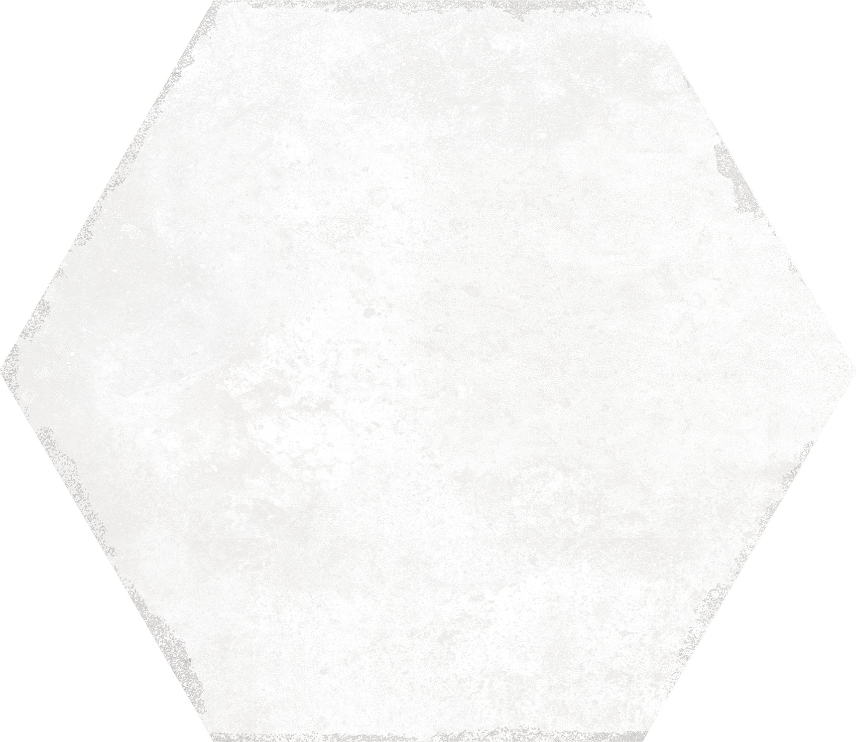 Sanno Blanco White Porcelain Matt Hexagonal Tile 23x27cm
