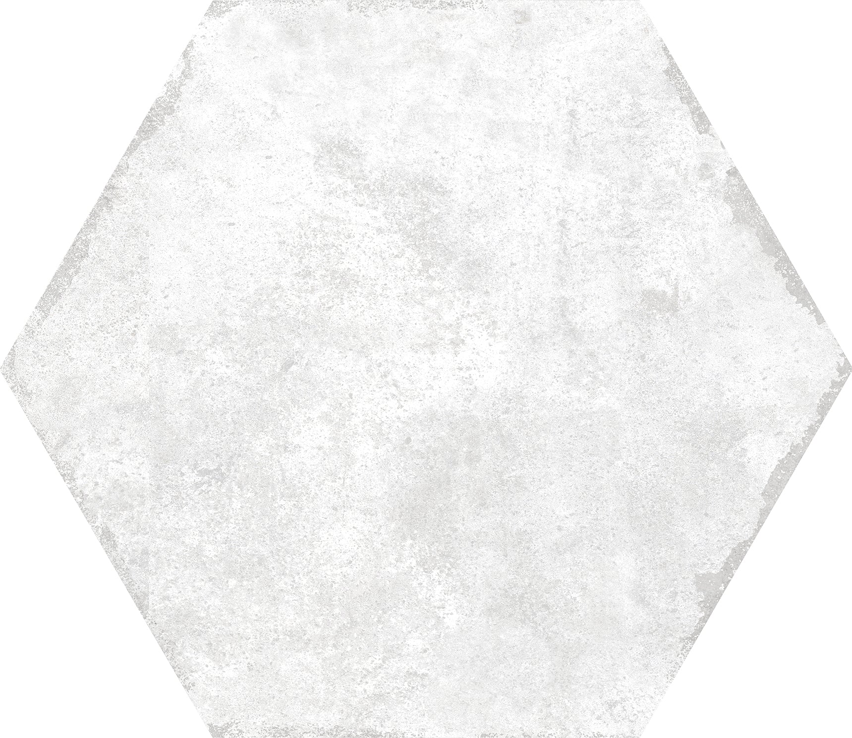 Sanno Blanco White Porcelain Matt Hexagonal Tile 23x27cm