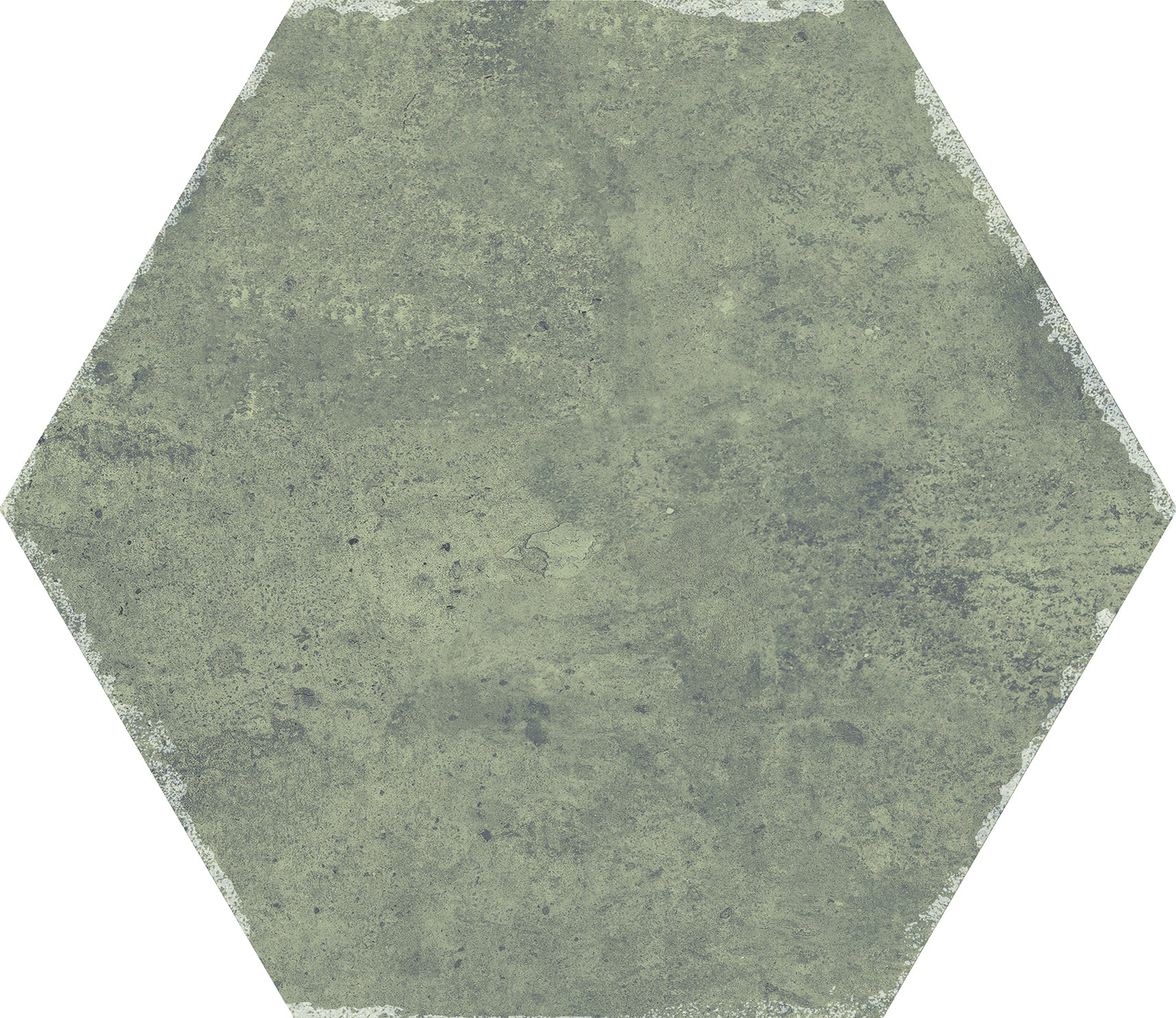 Sanno Esmeralda Green Porcelain Matt Hexagonal Tile 23x27cm