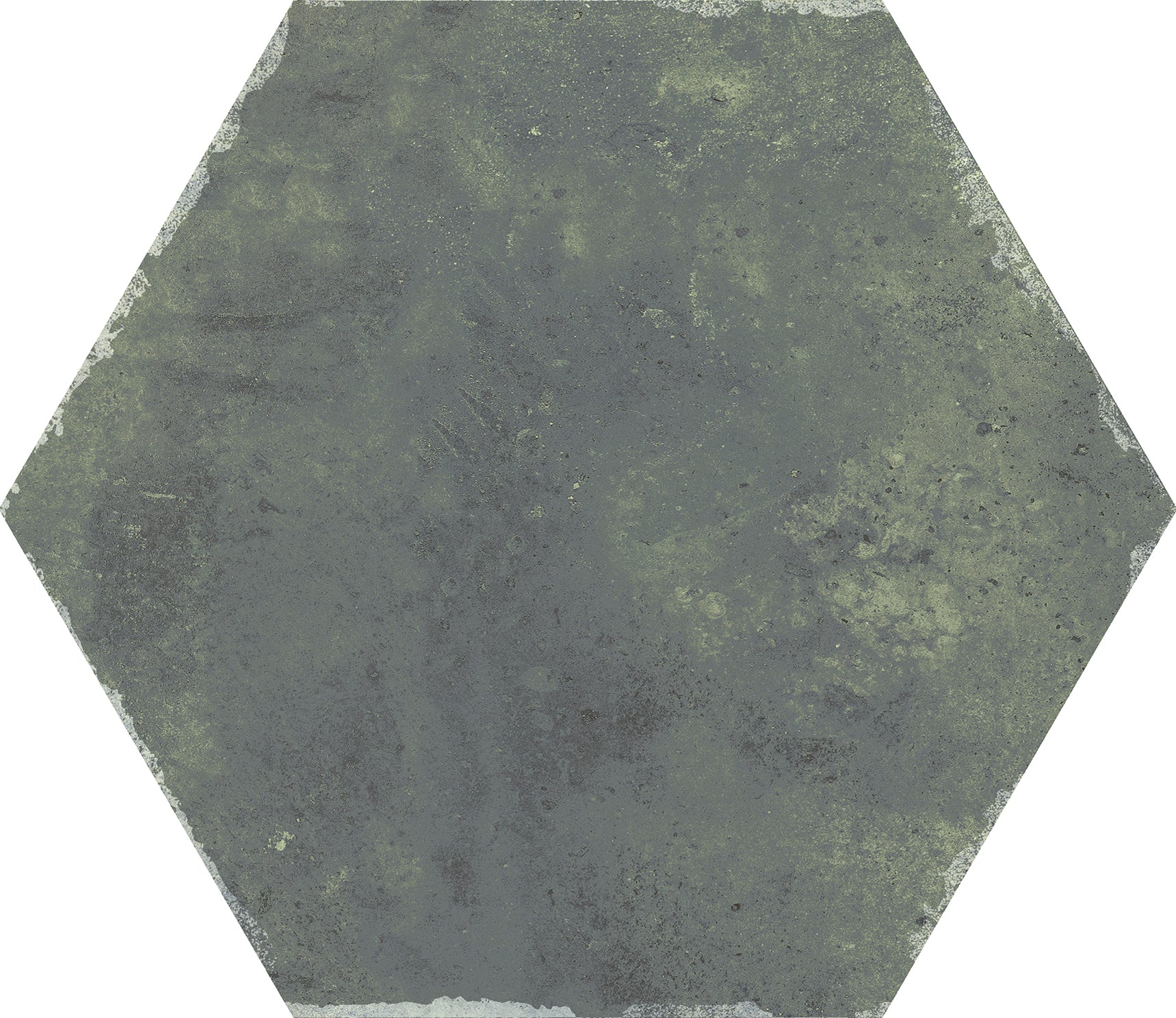 Sanno Esmeralda Green Porcelain Matt Hexagonal Tile 23x27cm