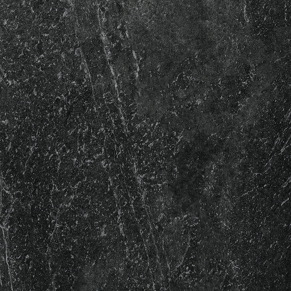 Saca Peak Black Porcelain Textured Slab Tile 59.2x59.2cm 2cm