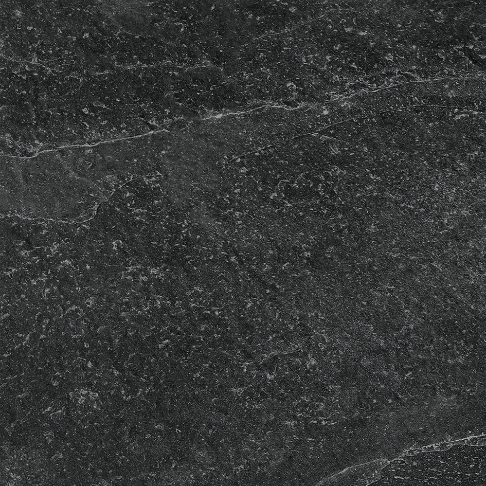 Saca Peak Black Porcelain Textured Slab Tile 59.2x59.2cm 2cm