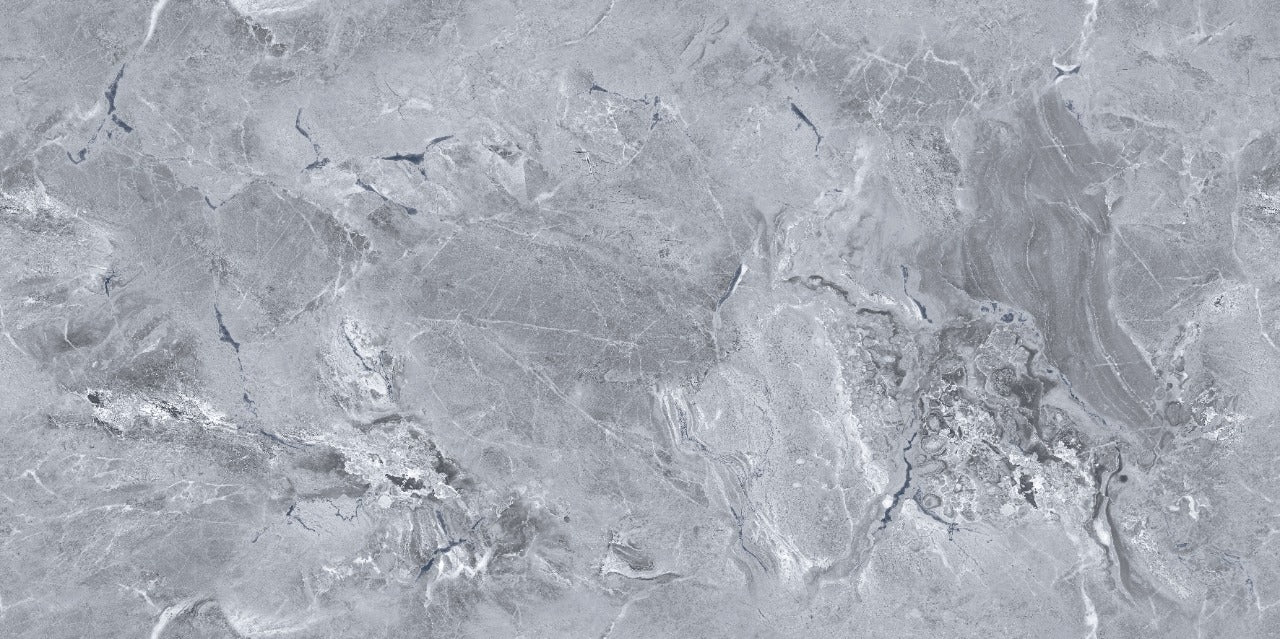 Bellevue Grey Marble Effect Porcelain Satin Tile 60x120cm