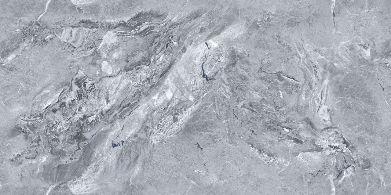 Bellevue Grey Marble Effect Porcelain Satin Tile 60x120cm