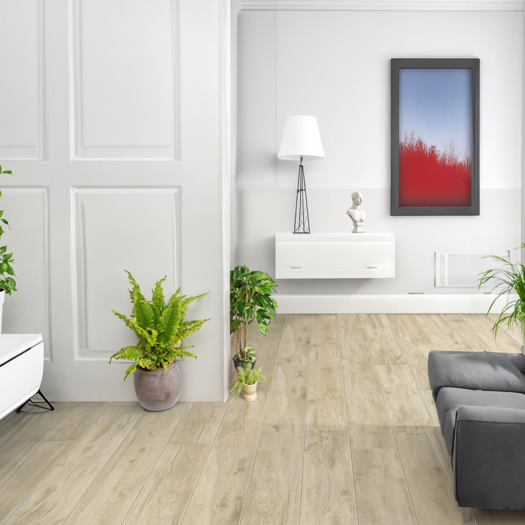 Satriano Almond Porcelain Matt 20x120cm