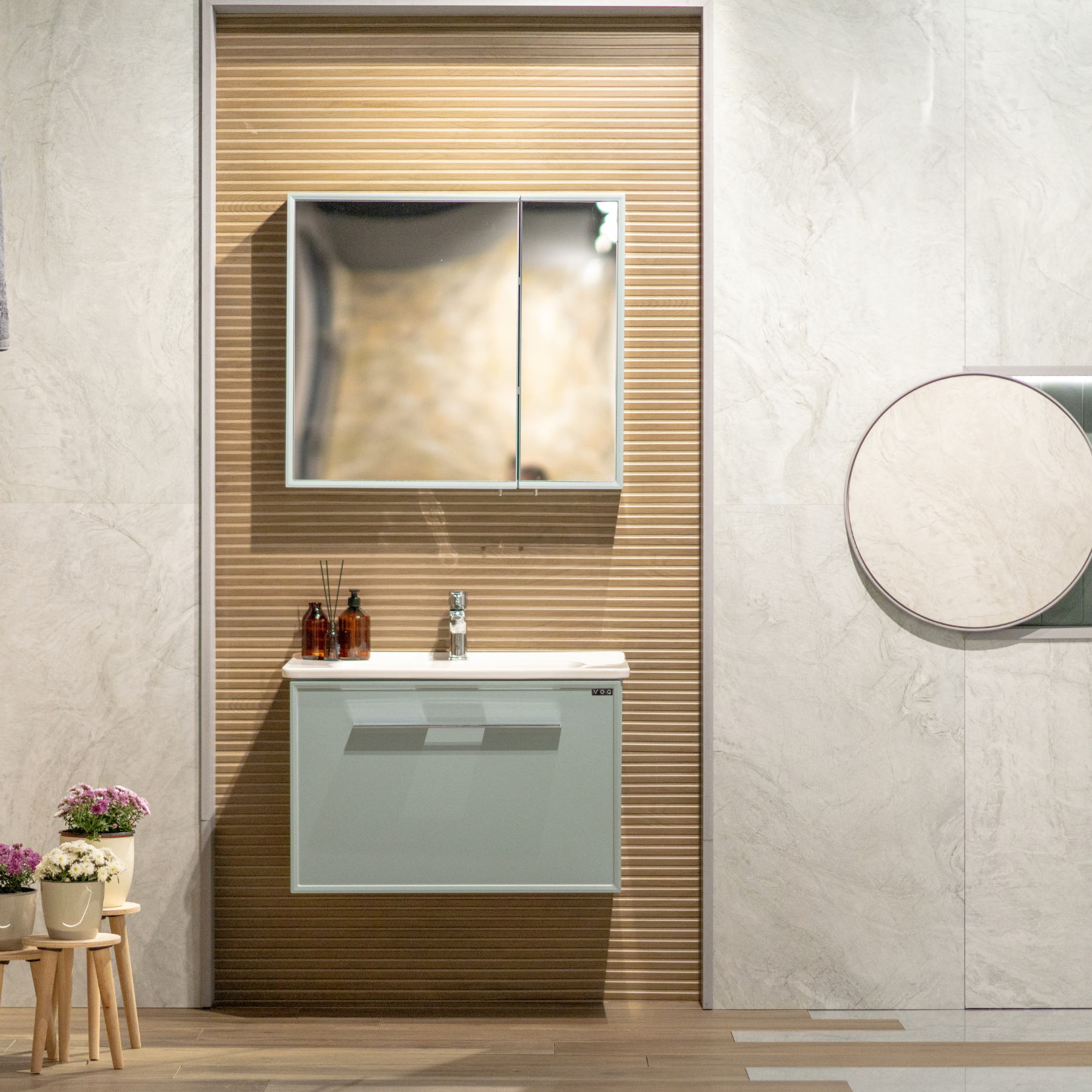 Satriano Almond Light Lines Porcelain Wall Tile 60x120cm