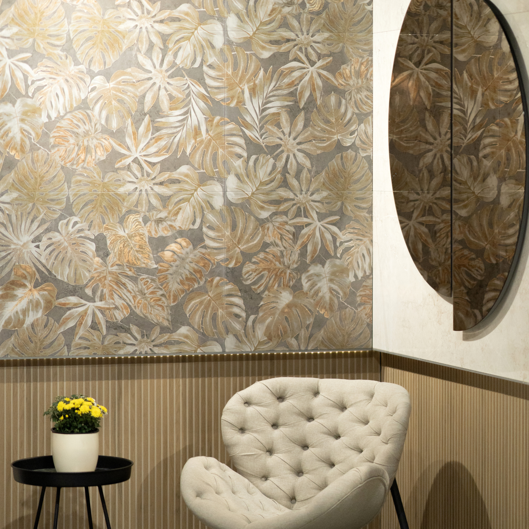 Satriano Almond Light Lines Porcelain Wall Tile 60x120cm