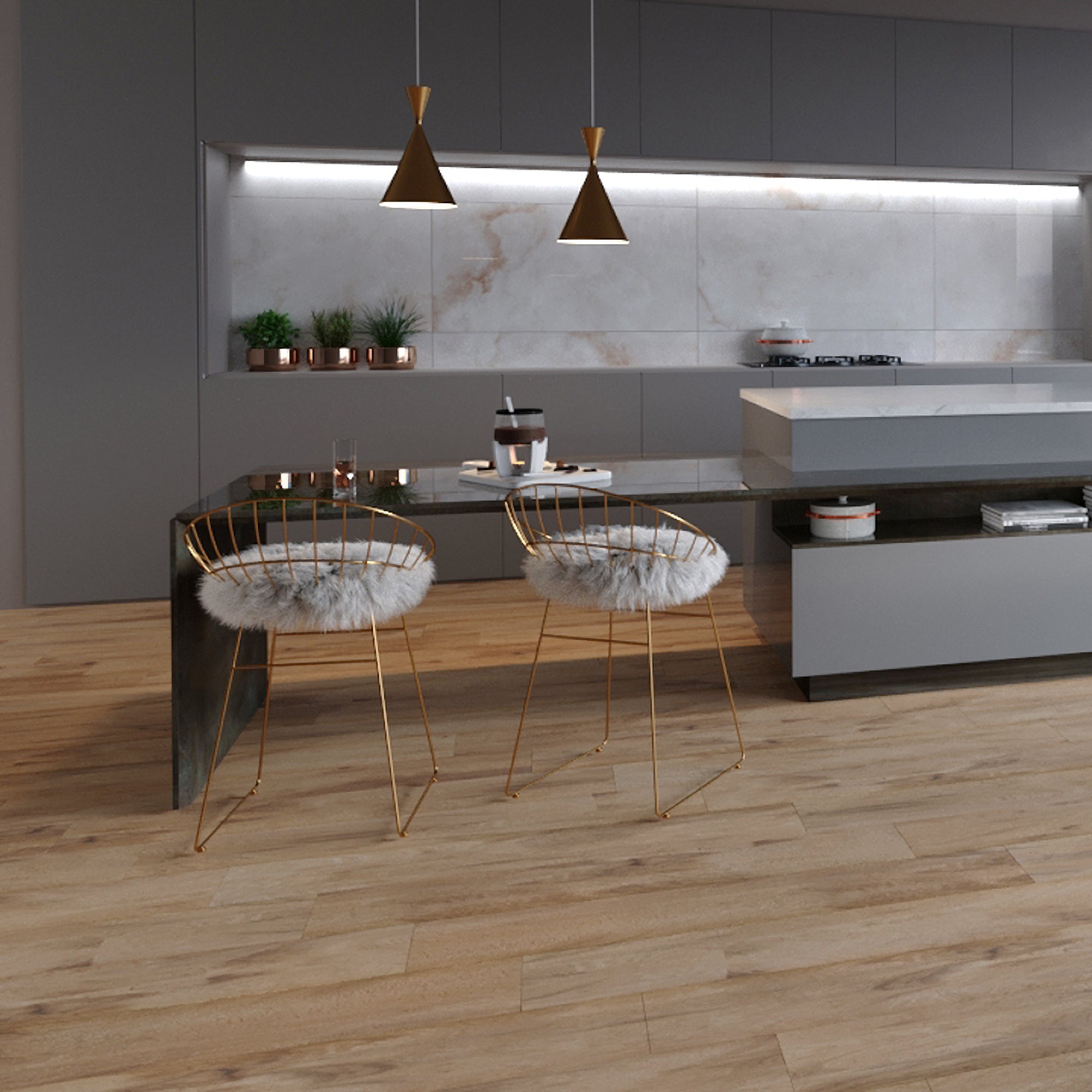 Satriano Oak Porcelain Wood Effect Tile 20x120cm