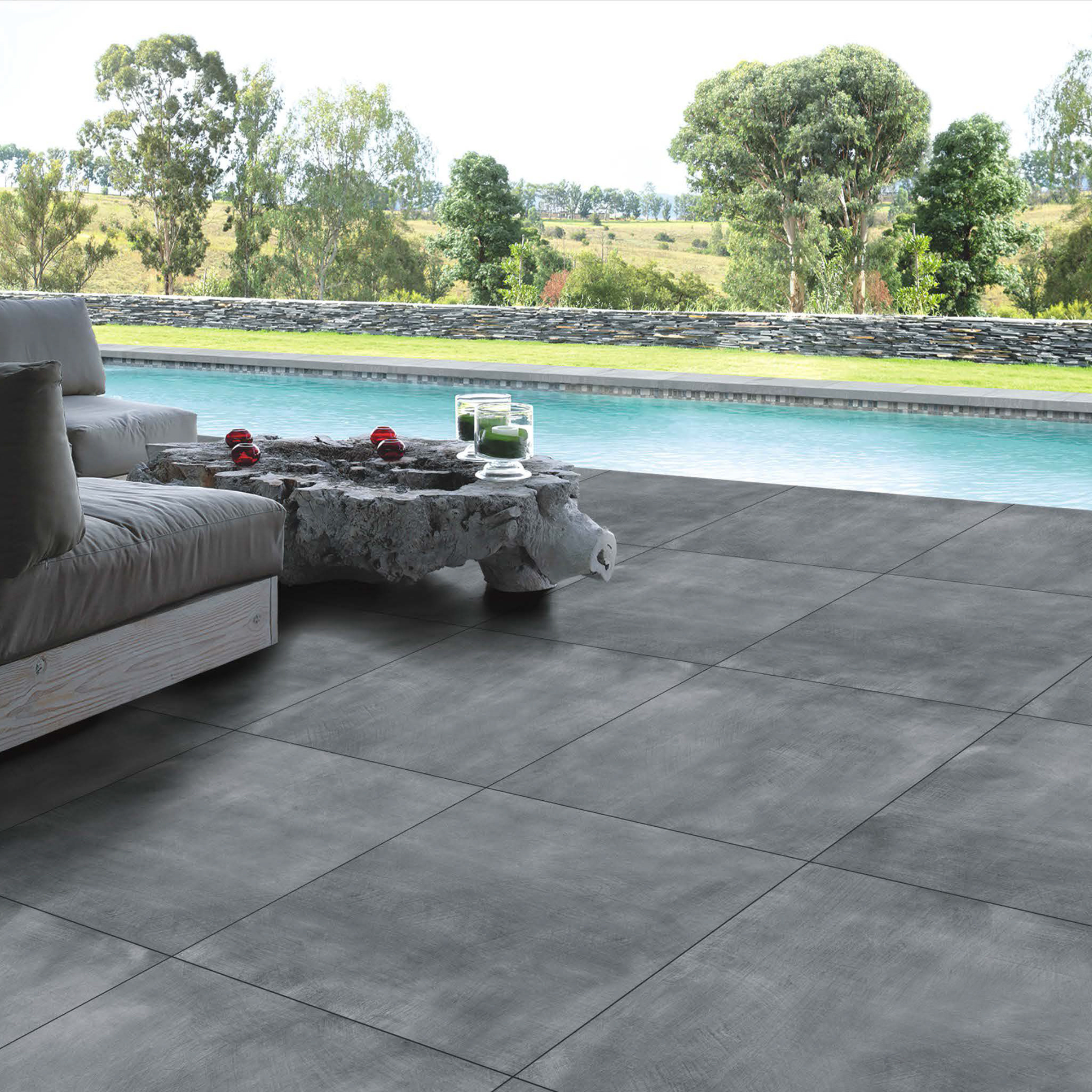 Snowdonia Gris Porcelain Semi-Lappato 80x80cm