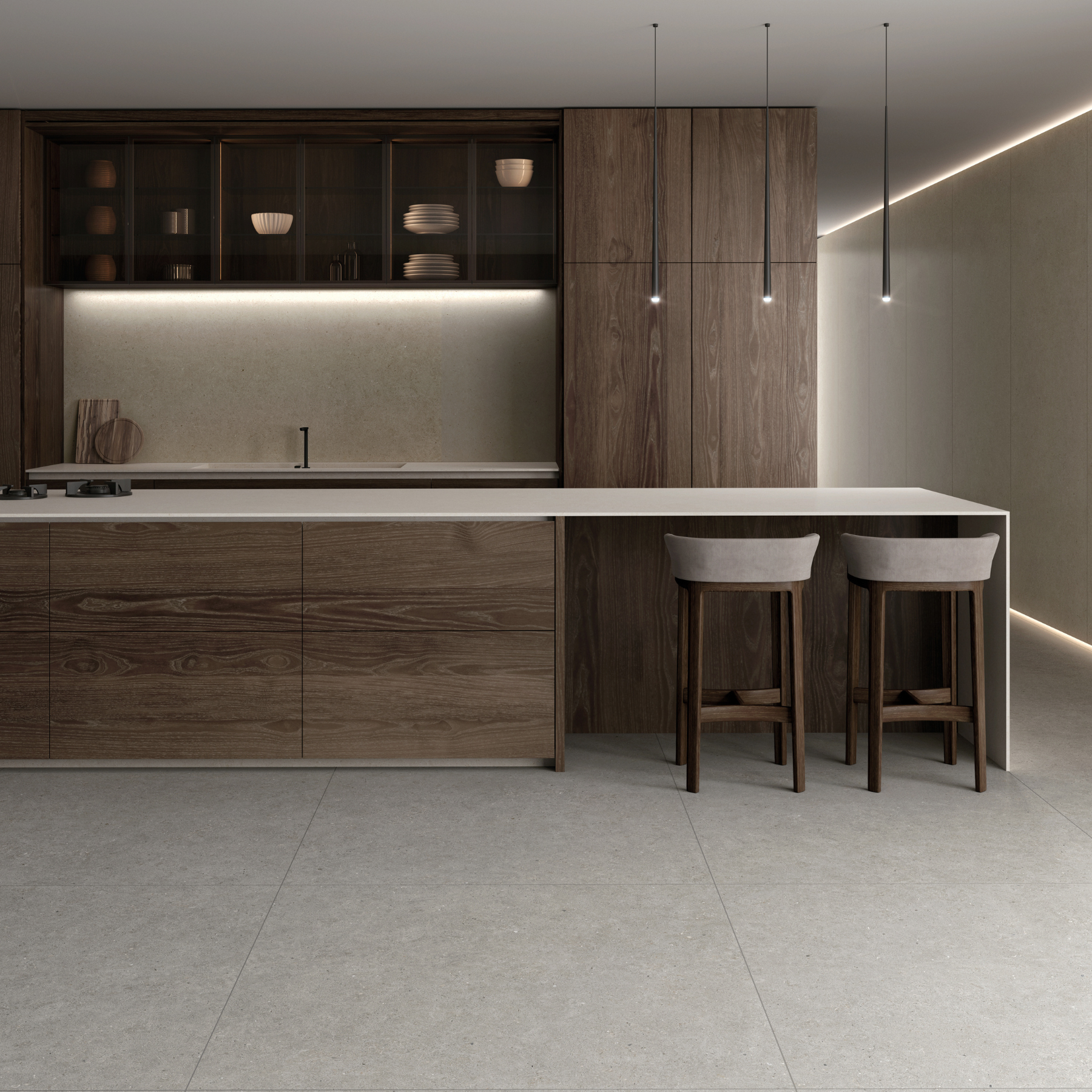Stratford Grey Porcelain Matt 90x90cm