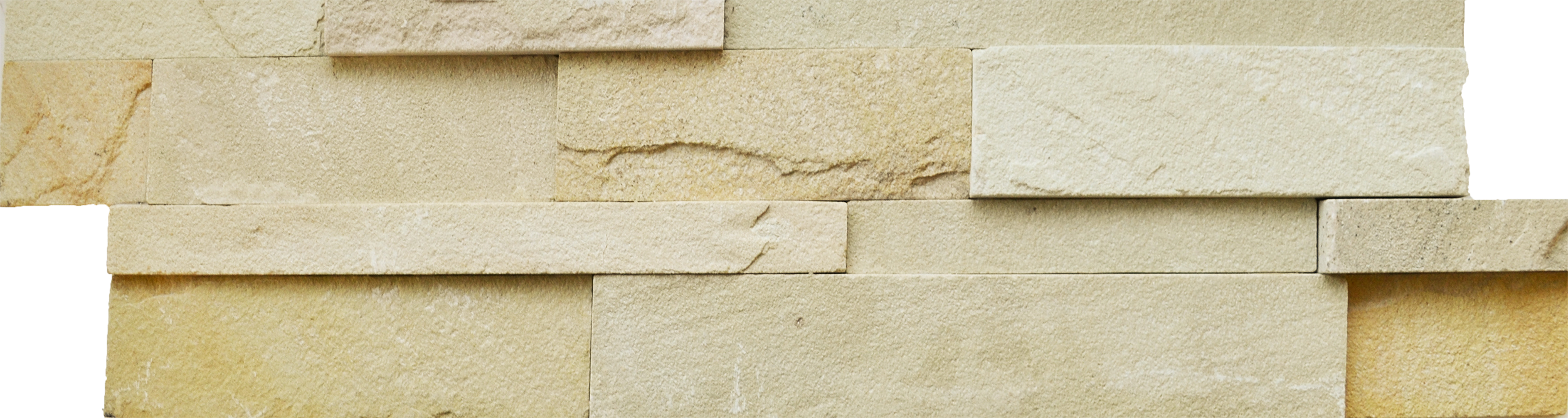 Scapestone Desert Sandstone Split Face Wall Cladding 15x60cm