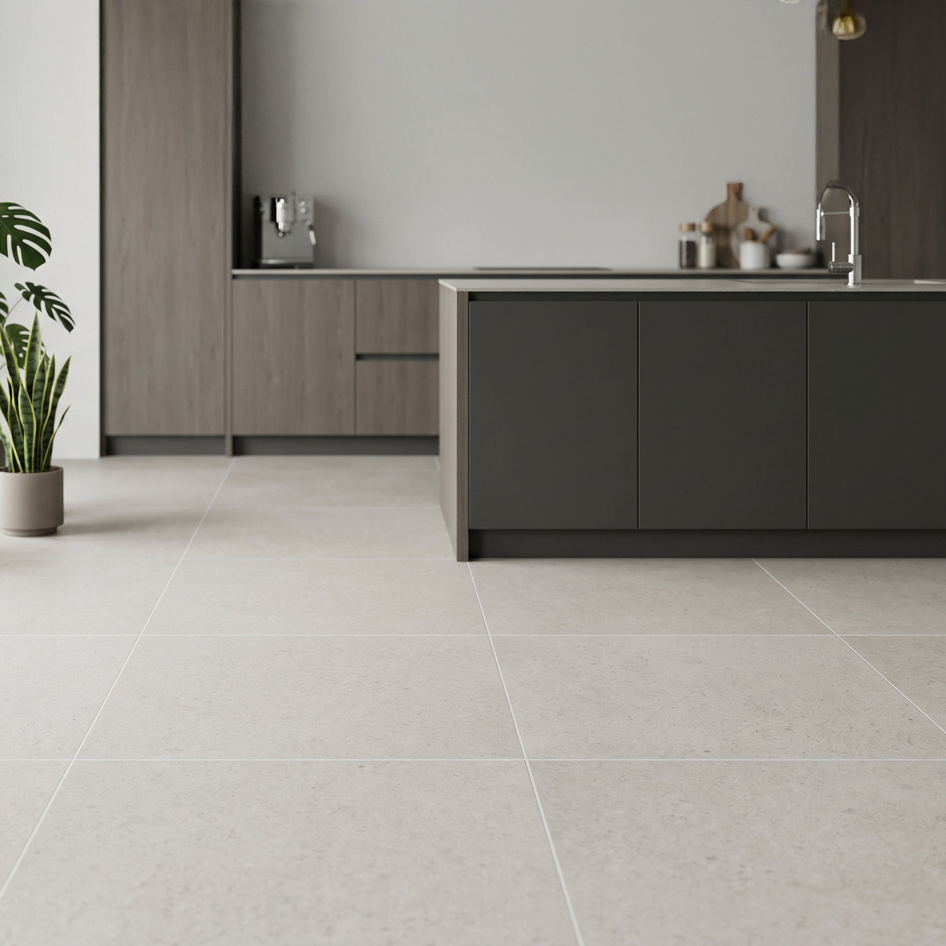 Stonehenge Grey Porcelain Rectified Tile 59.5x59.5cm 1cm