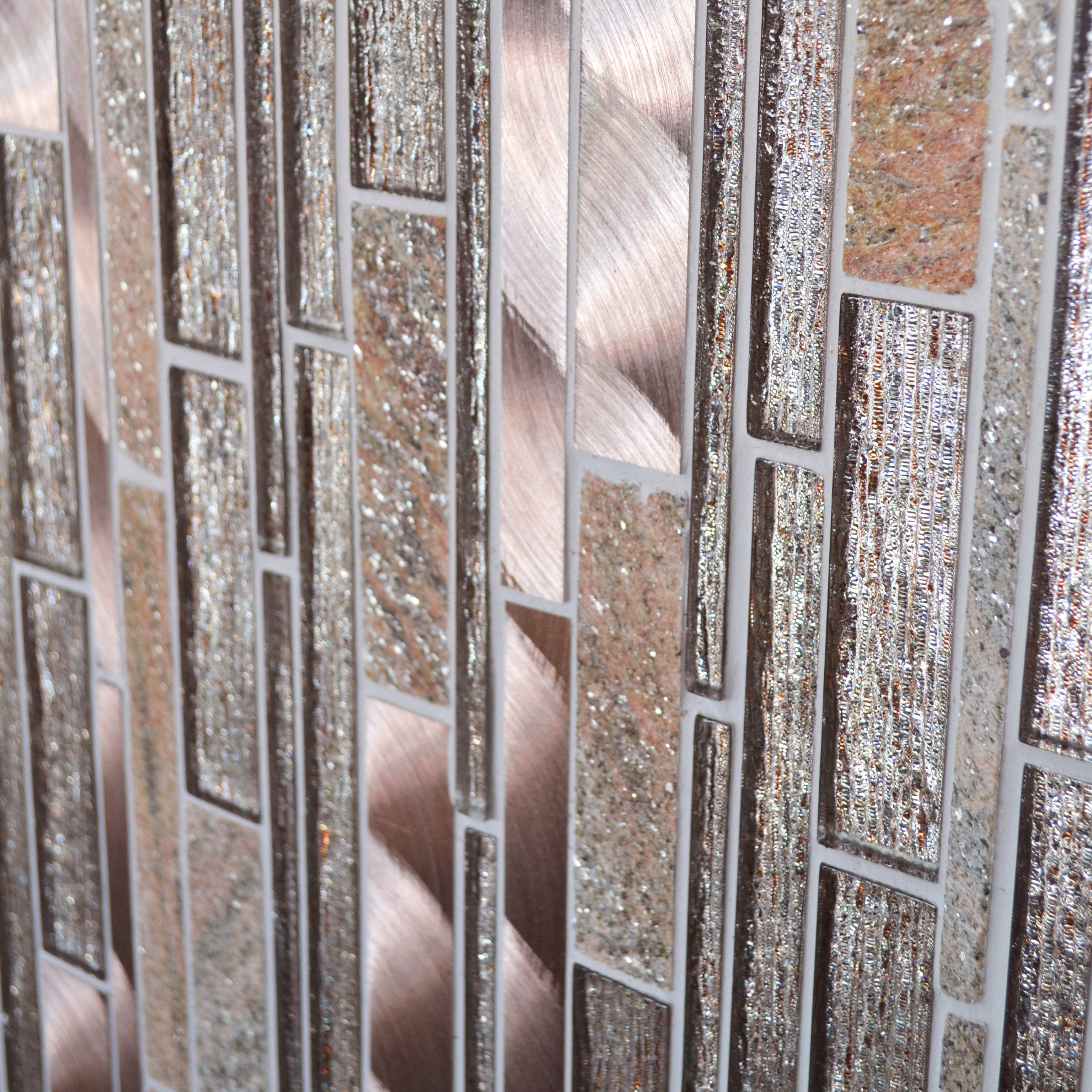 Savona Rose Gold Glass Gloss 30x30cm