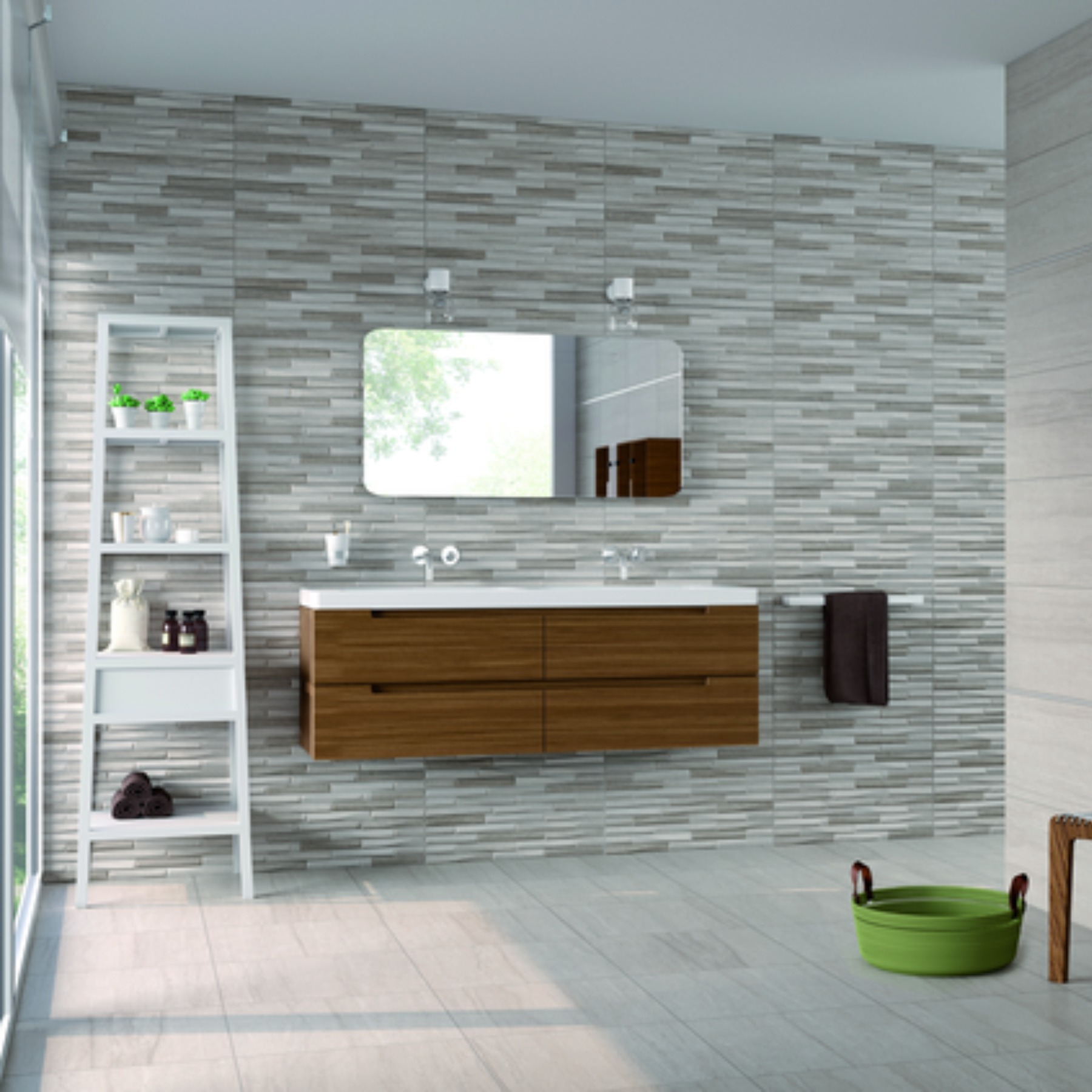 Salamanca Smoke Decor Porcelain Matt 31.6x60.8cm