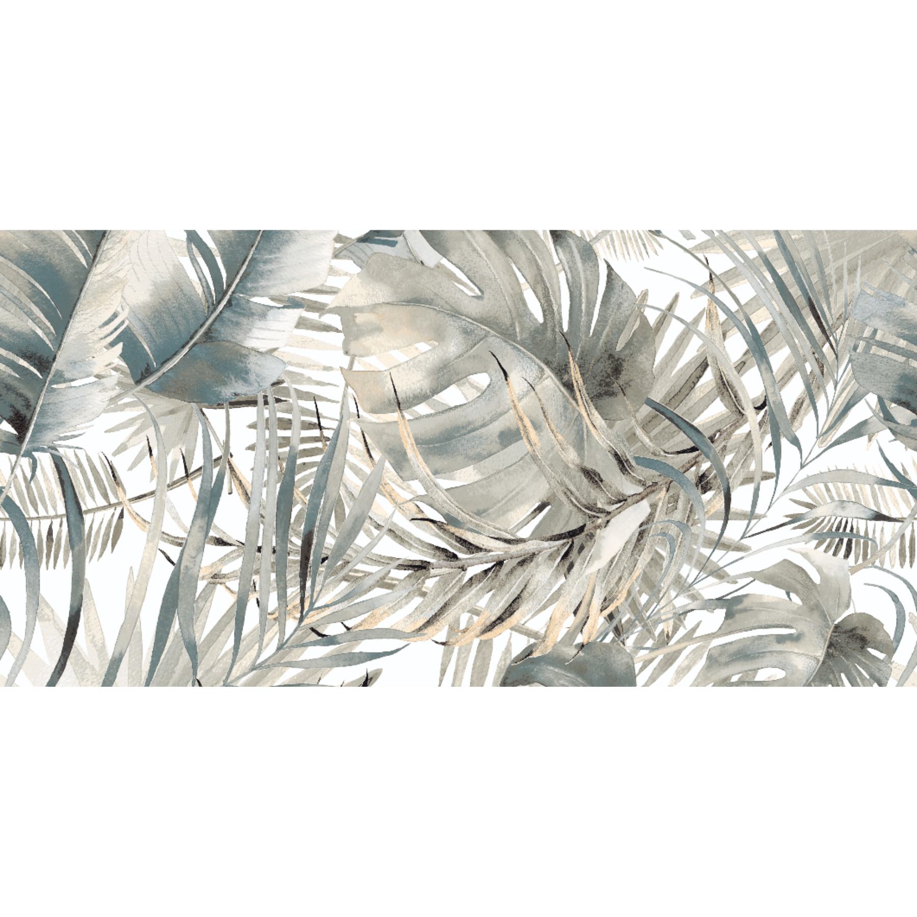 Treeleaf Green Leaf Motif Porcelain Polished 60x120cm
