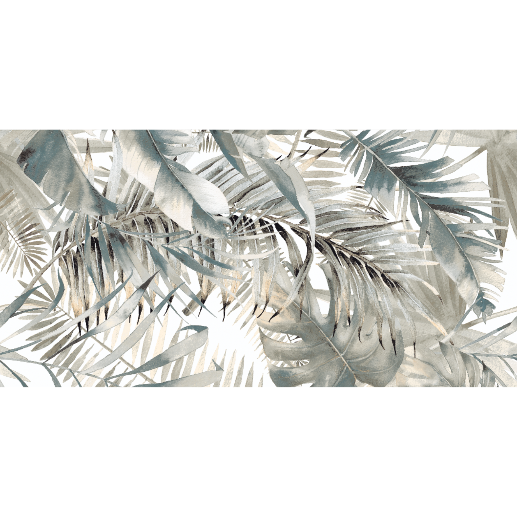 Treeleaf Green Leaf Motif Porcelain Polished 60x120cm