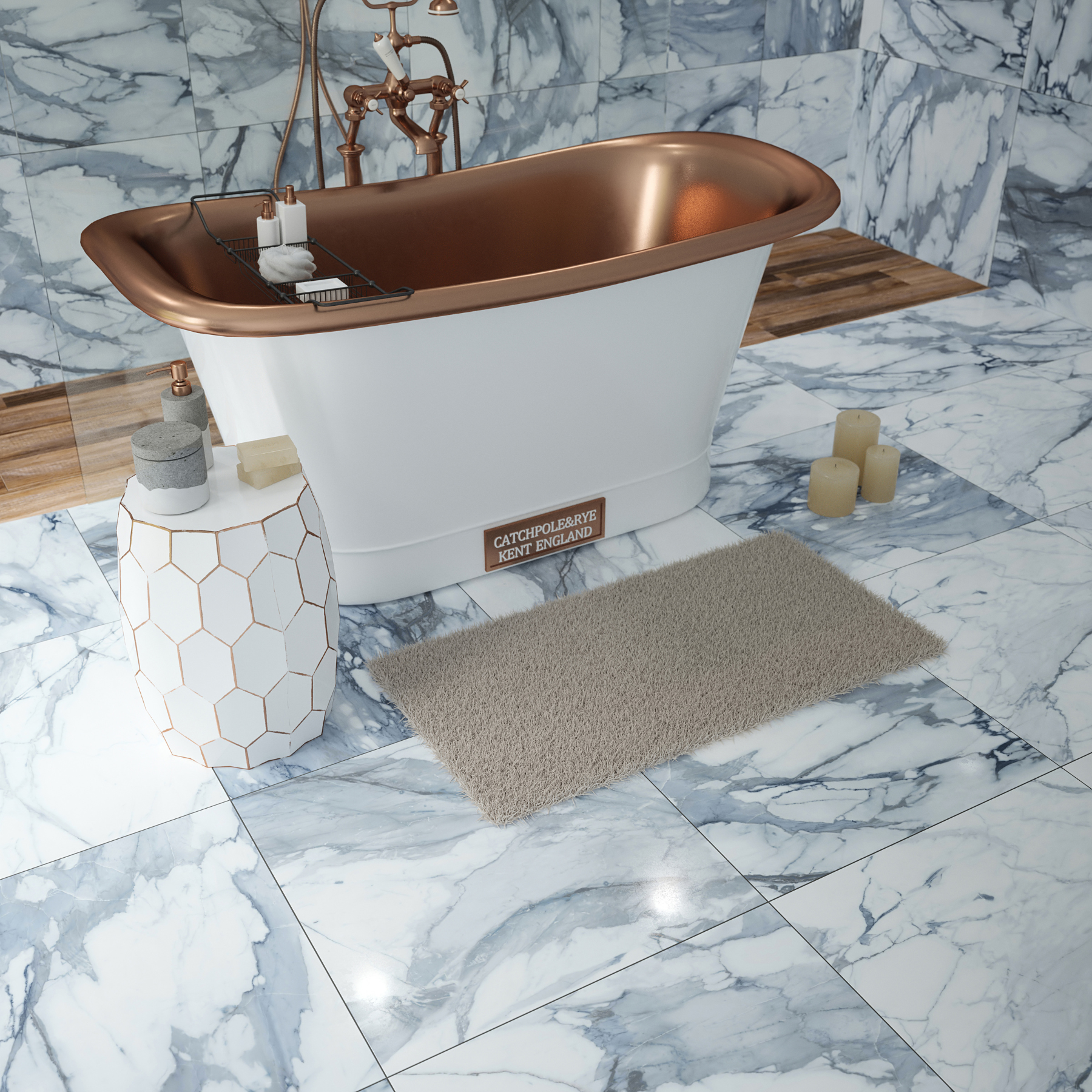 Terini Blue Porcelain Gloss 60x60cm